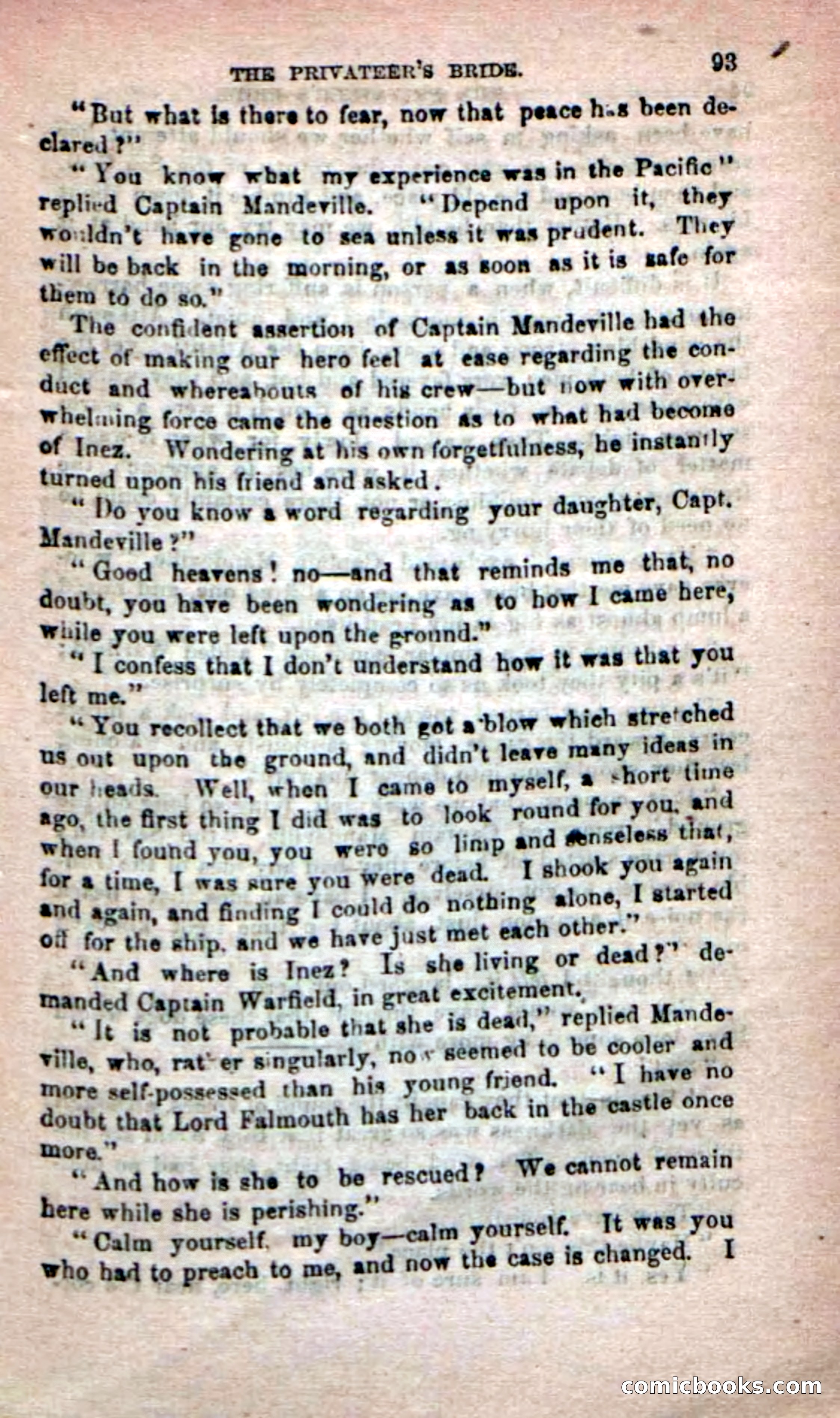 Beadle's Dime Novels No. 233: The Privateer's Bride — page 91 of 100