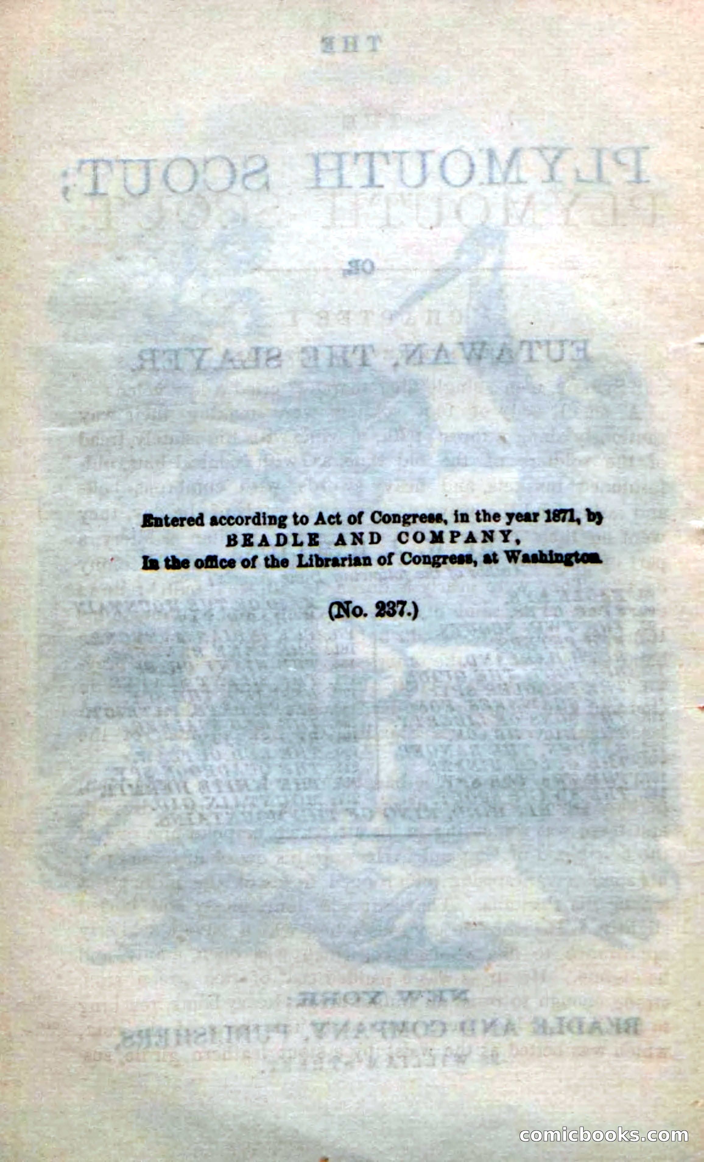 Beadle's Dime Novels No. 237: The Plymouth Scout — page 6 of 100