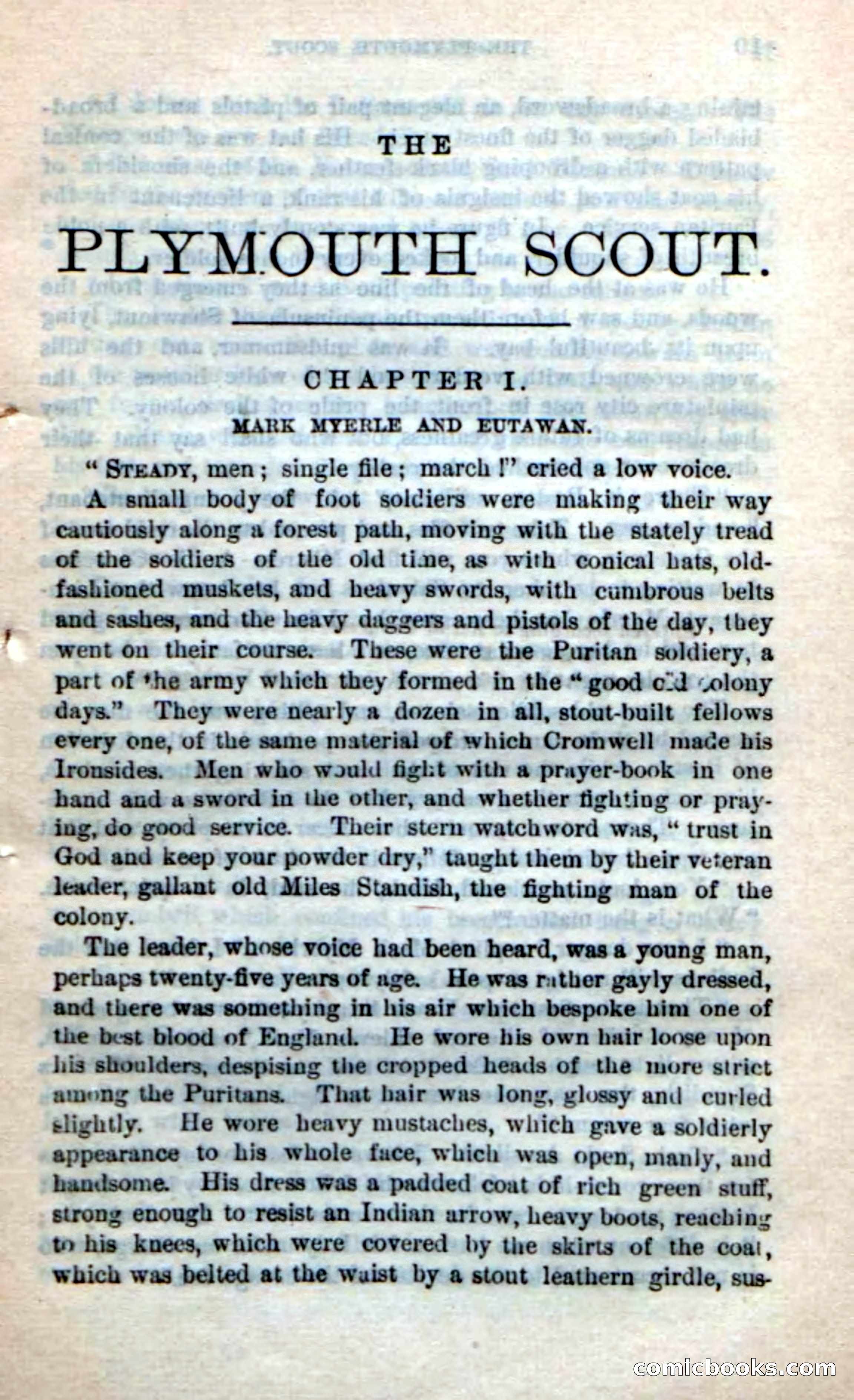 Beadle's Dime Novels No. 237: The Plymouth Scout — page 7 of 100