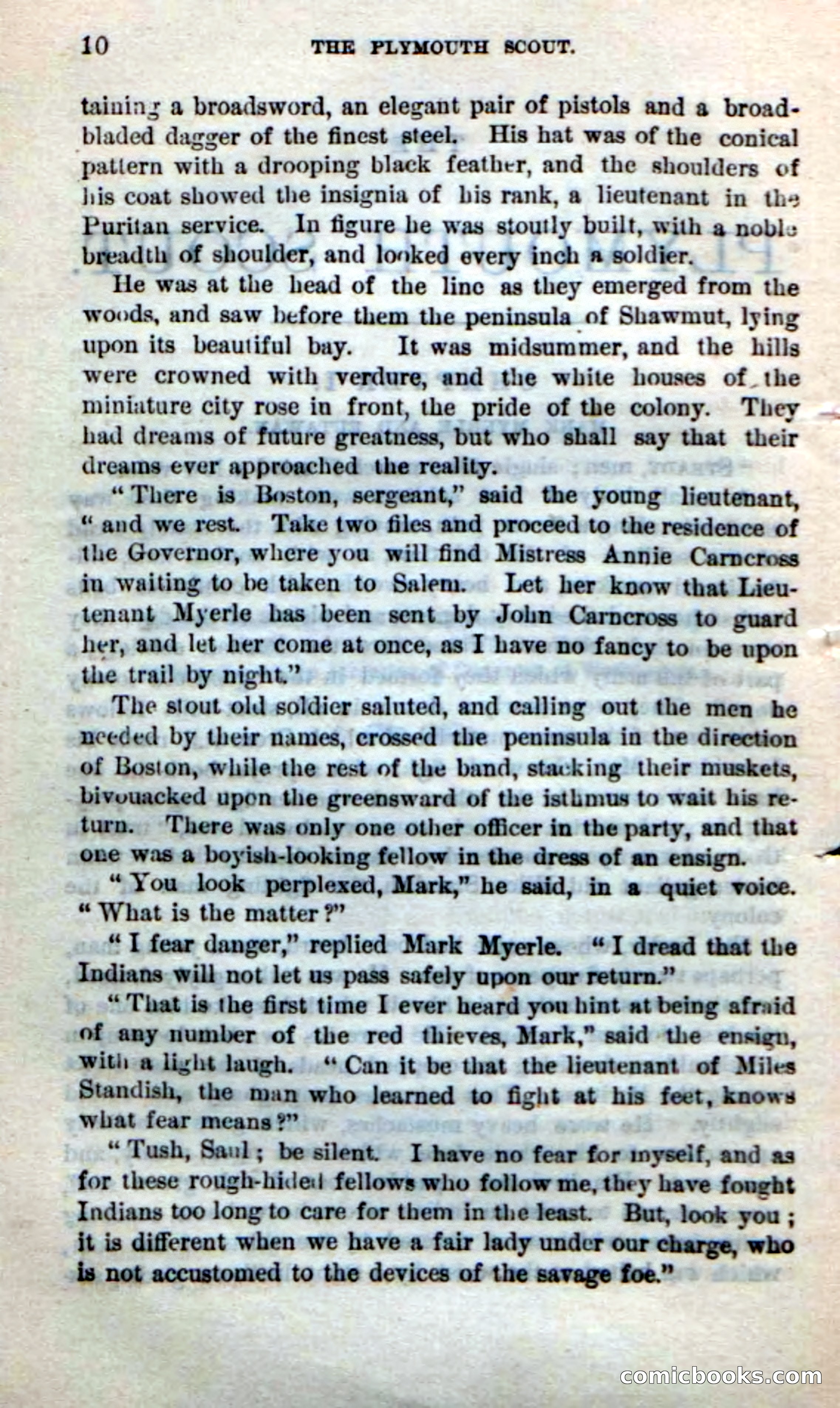Beadle's Dime Novels No. 237: The Plymouth Scout — page 8 of 100
