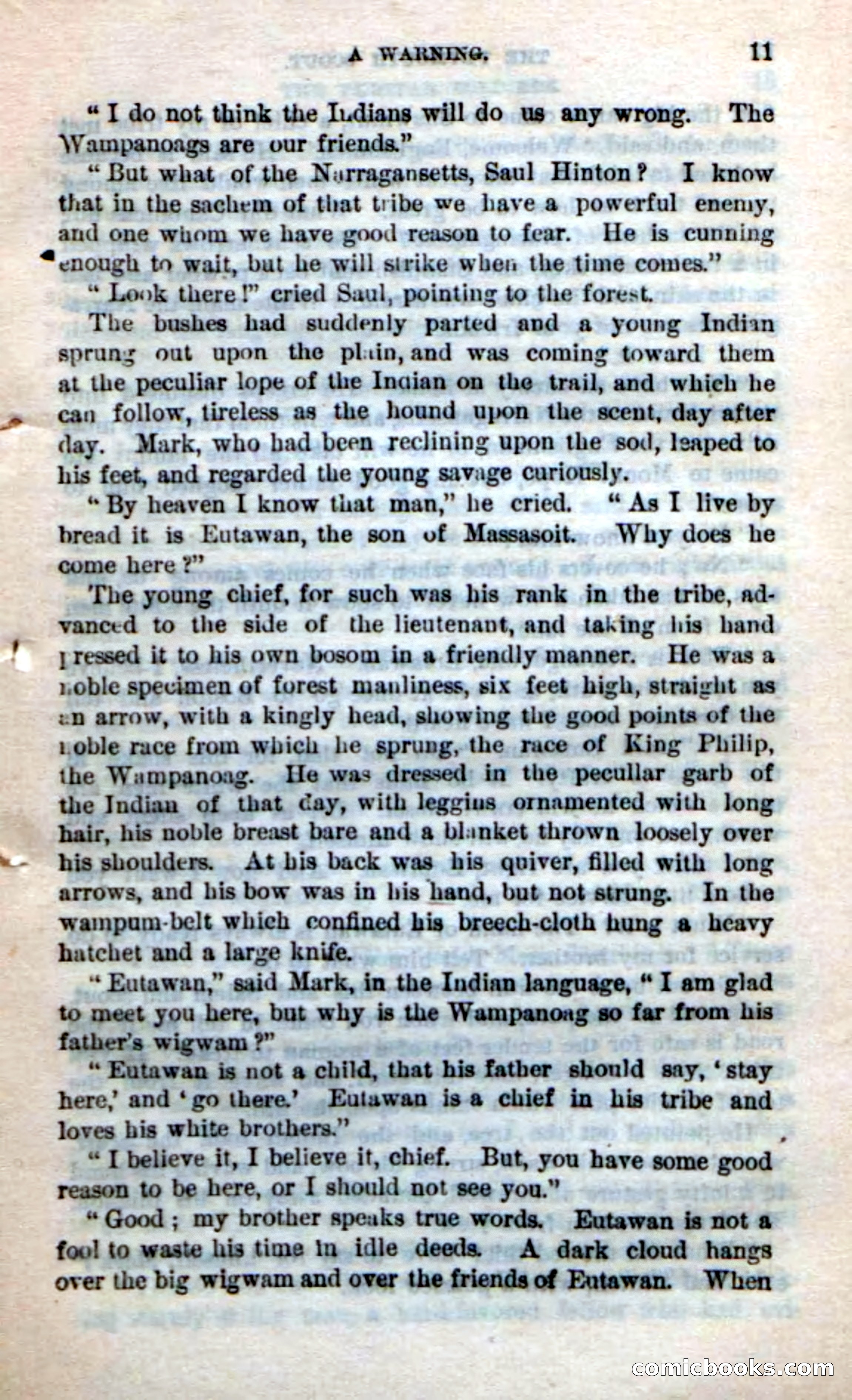 Beadle's Dime Novels No. 237: The Plymouth Scout — page 9 of 100