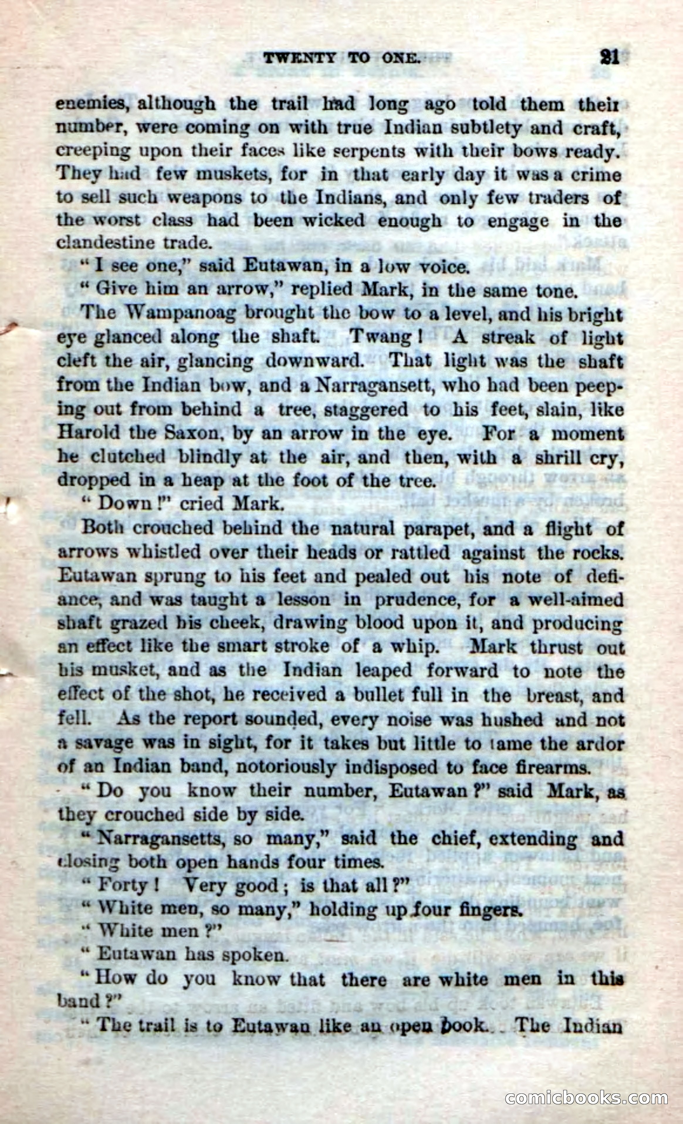 Beadle's Dime Novels No. 237: The Plymouth Scout — page 19 of 100