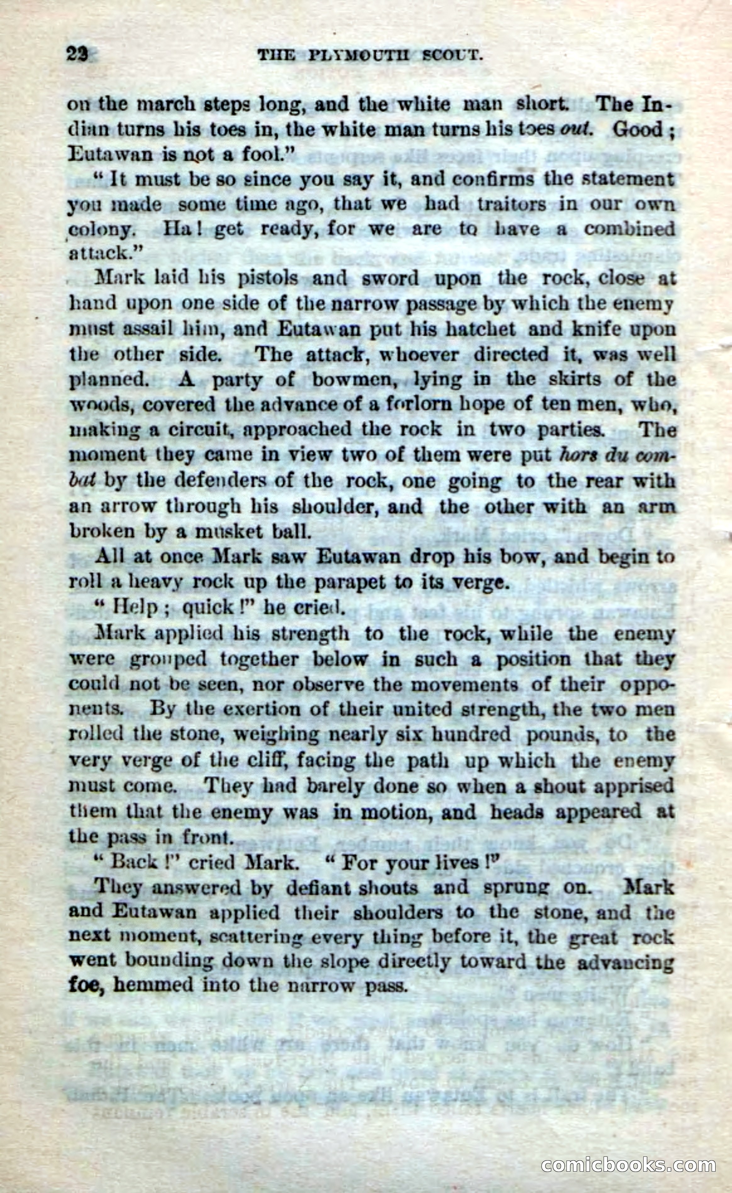 Beadle's Dime Novels No. 237: The Plymouth Scout — page 20 of 100