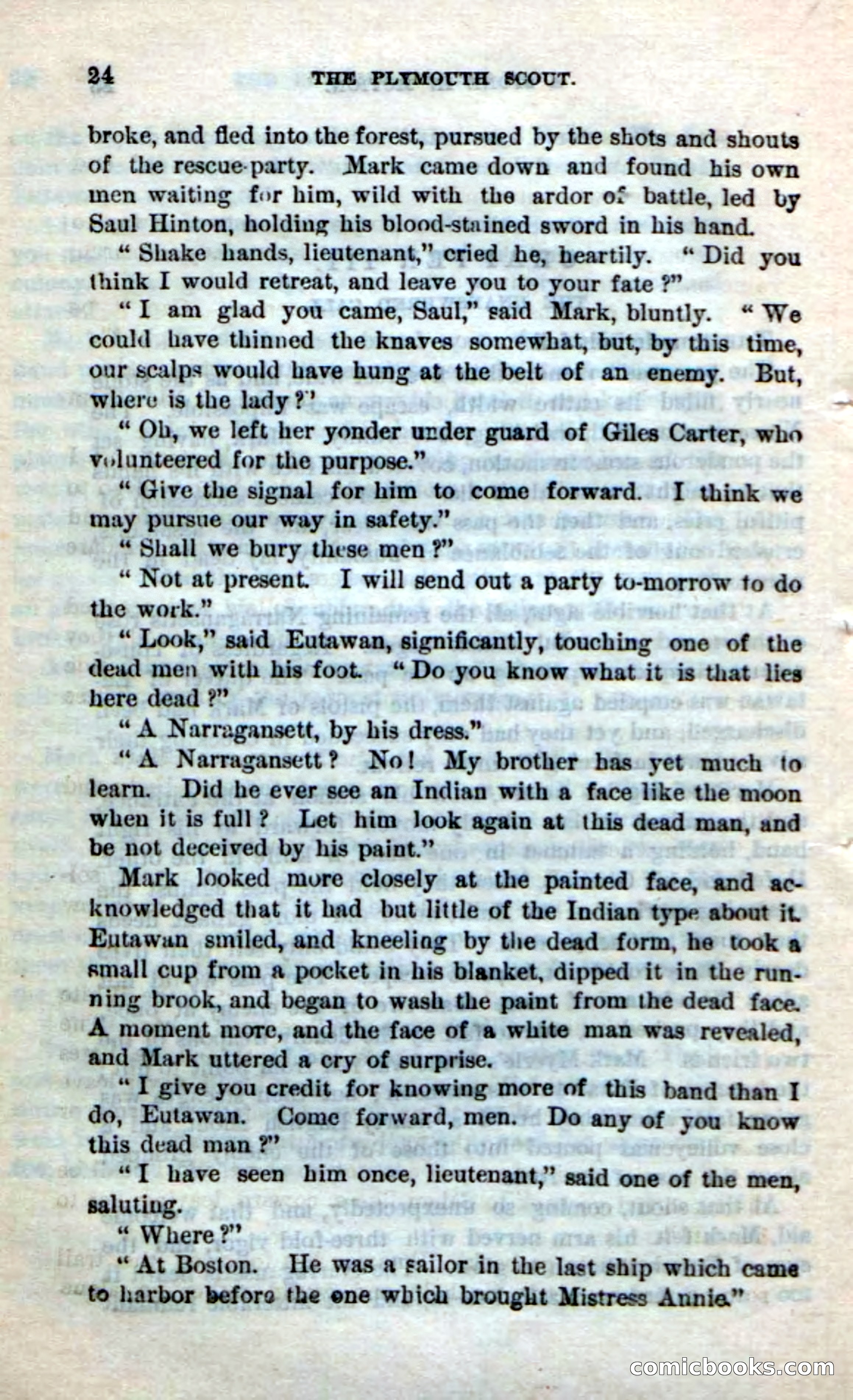 Beadle's Dime Novels No. 237: The Plymouth Scout — page 22 of 100