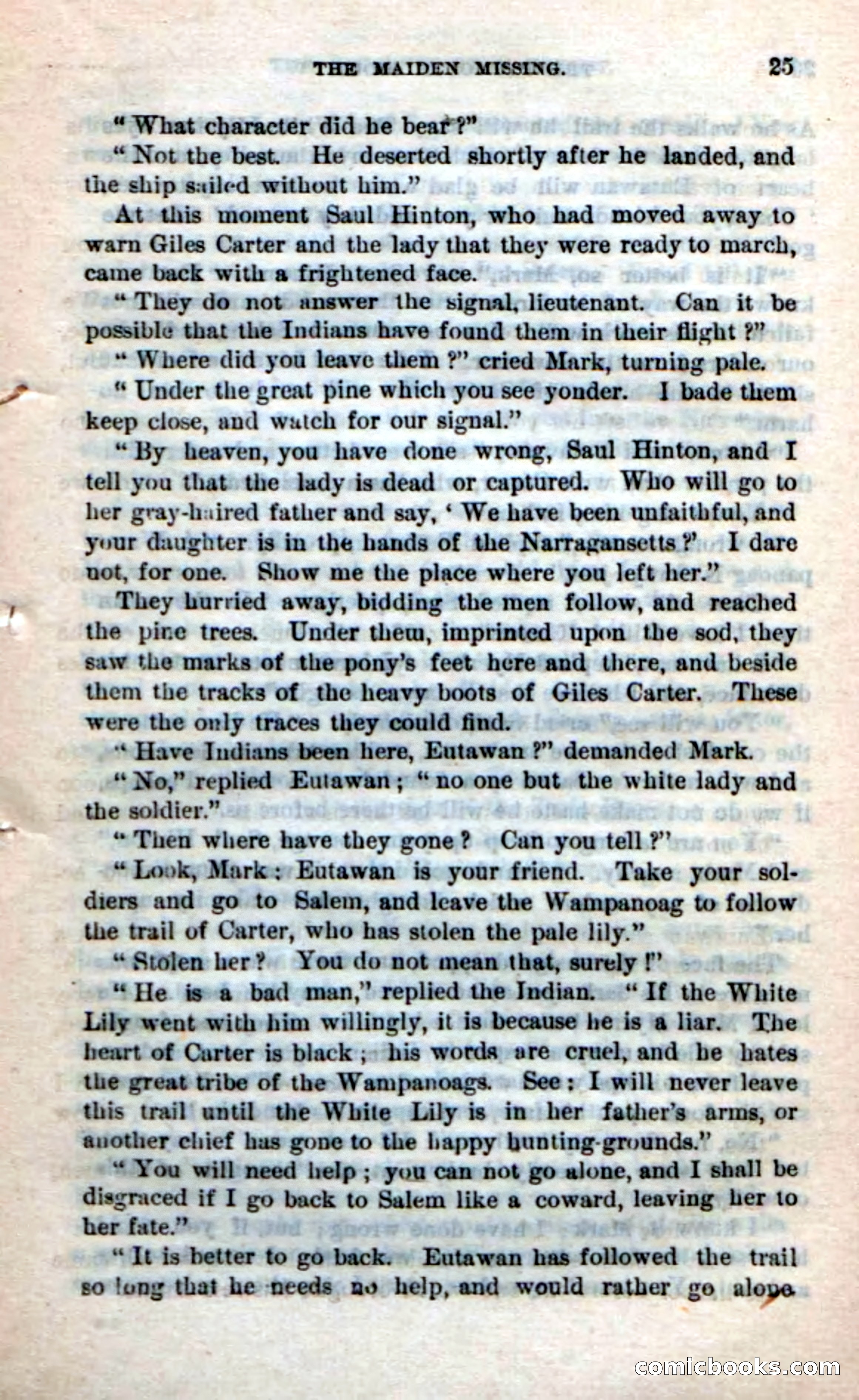Beadle's Dime Novels No. 237: The Plymouth Scout — page 23 of 100