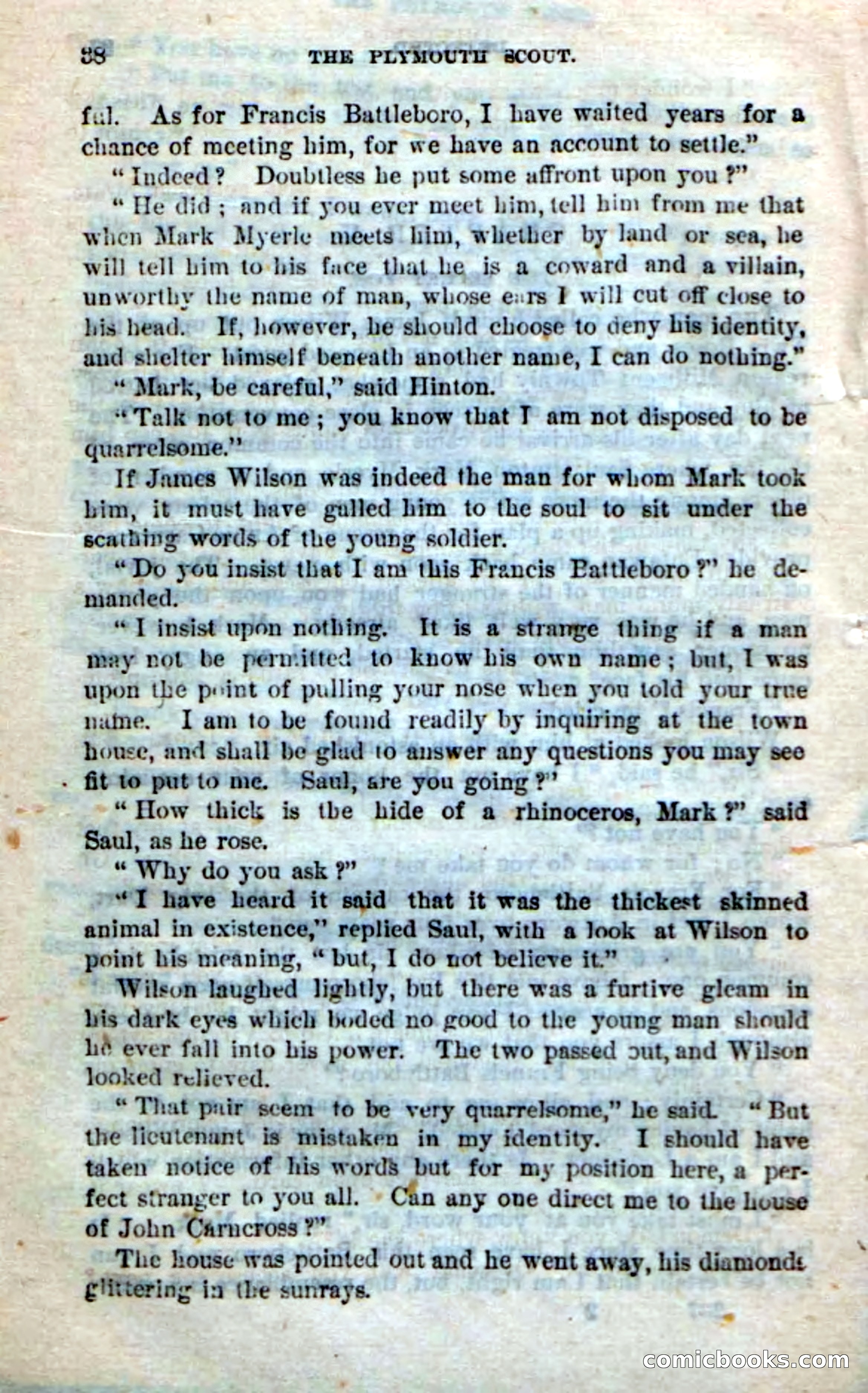 Beadle's Dime Novels No. 237: The Plymouth Scout — page 36 of 100