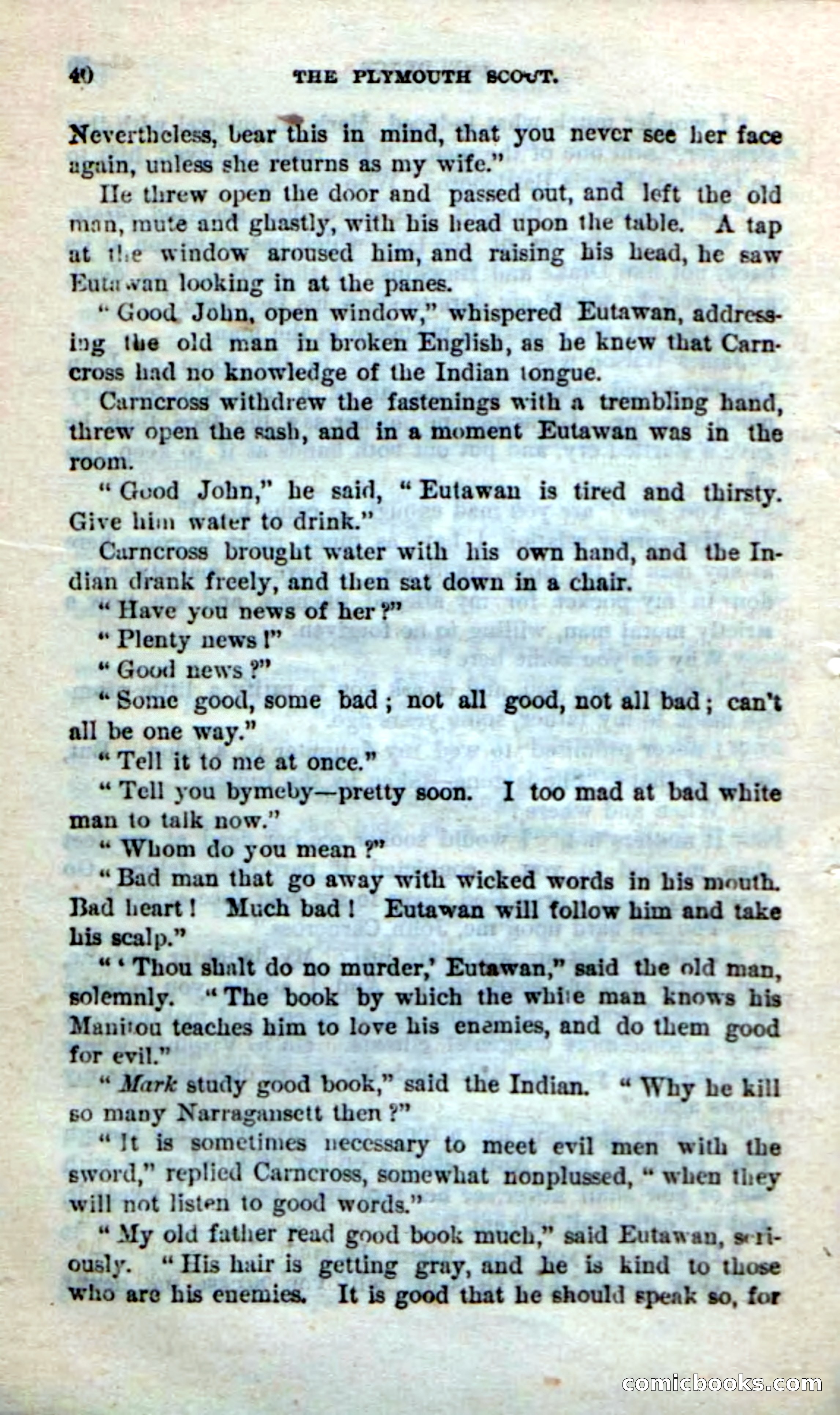 Beadle's Dime Novels No. 237: The Plymouth Scout — page 38 of 100