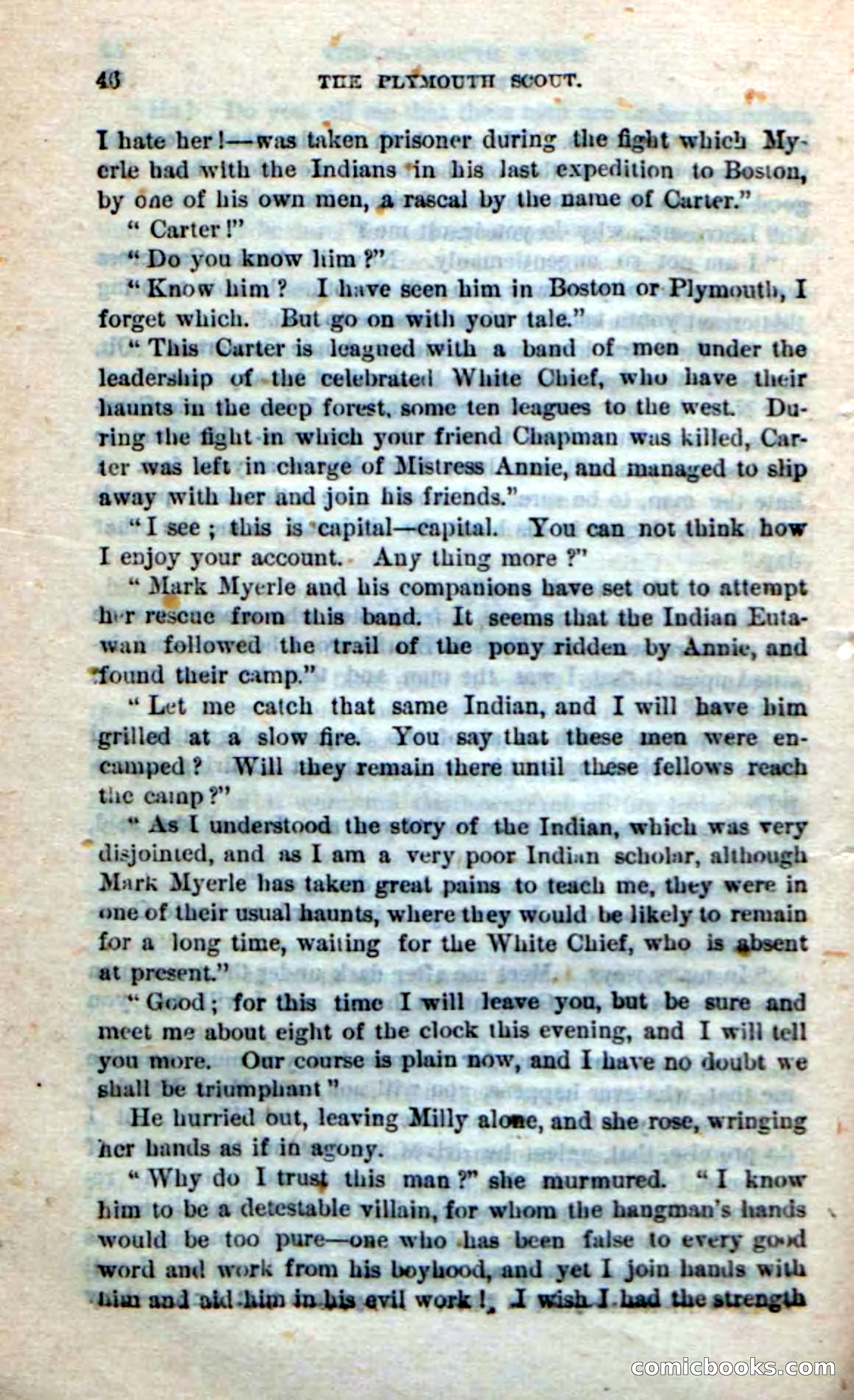 Beadle's Dime Novels No. 237: The Plymouth Scout — page 44 of 100