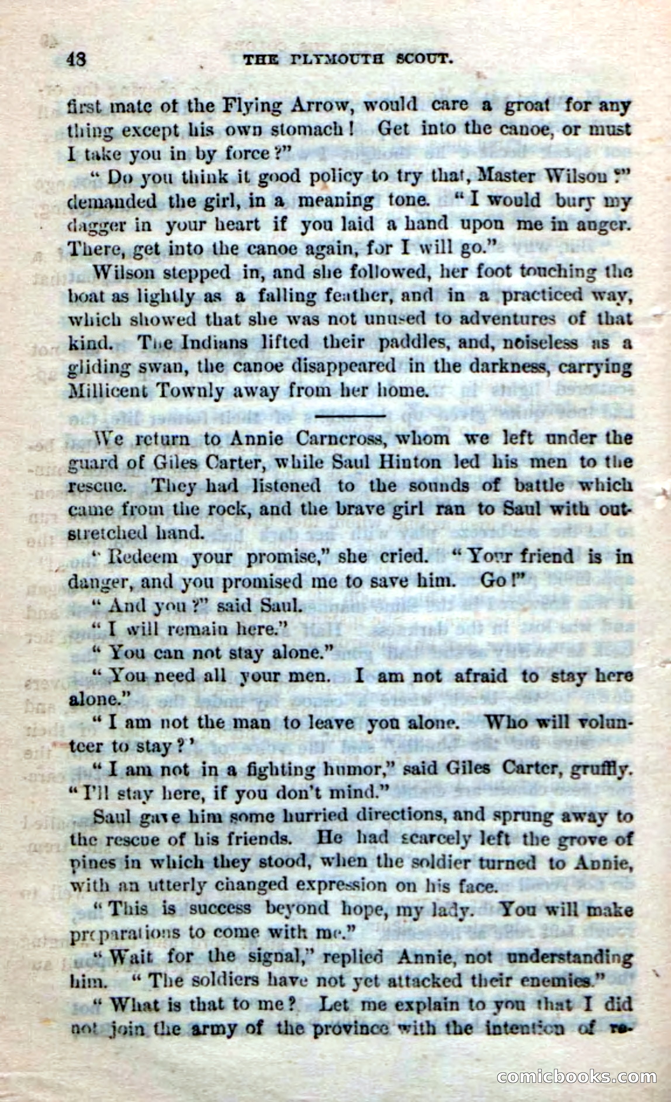 Beadle's Dime Novels No. 237: The Plymouth Scout — page 46 of 100