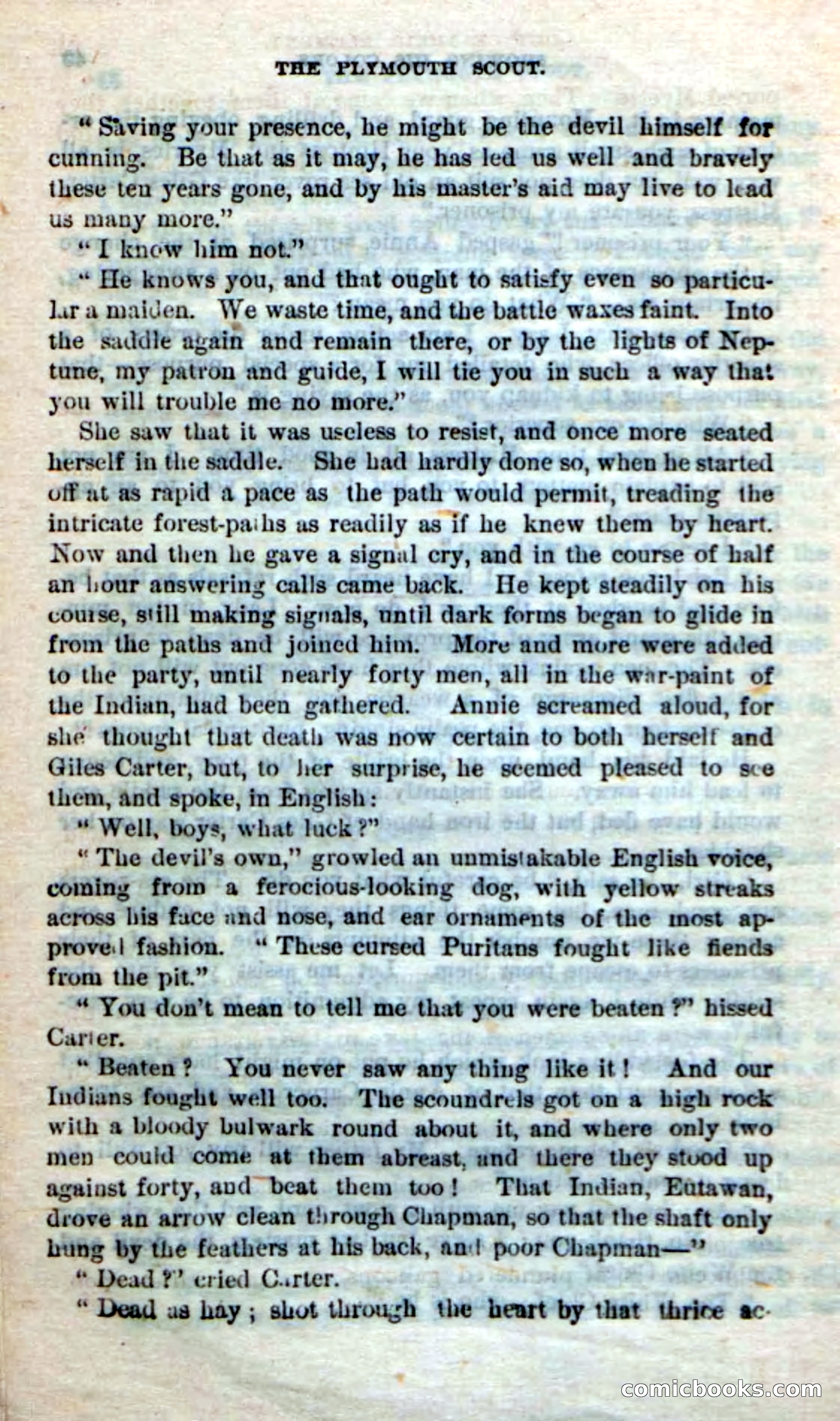 Beadle's Dime Novels No. 237: The Plymouth Scout — page 48 of 100