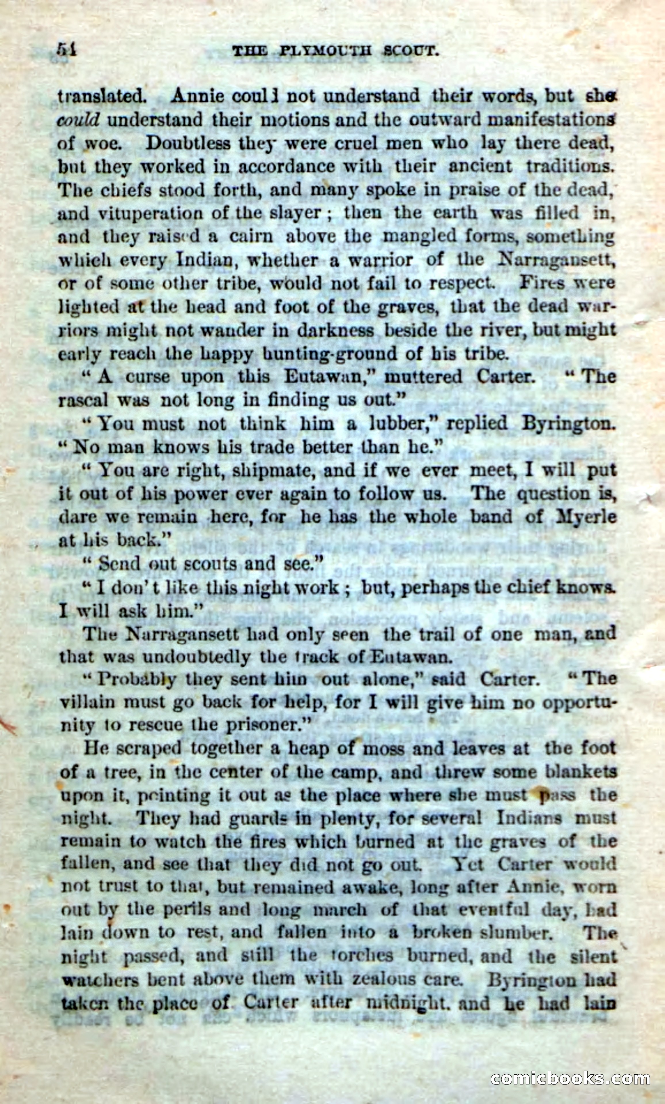 Beadle's Dime Novels No. 237: The Plymouth Scout — page 52 of 100