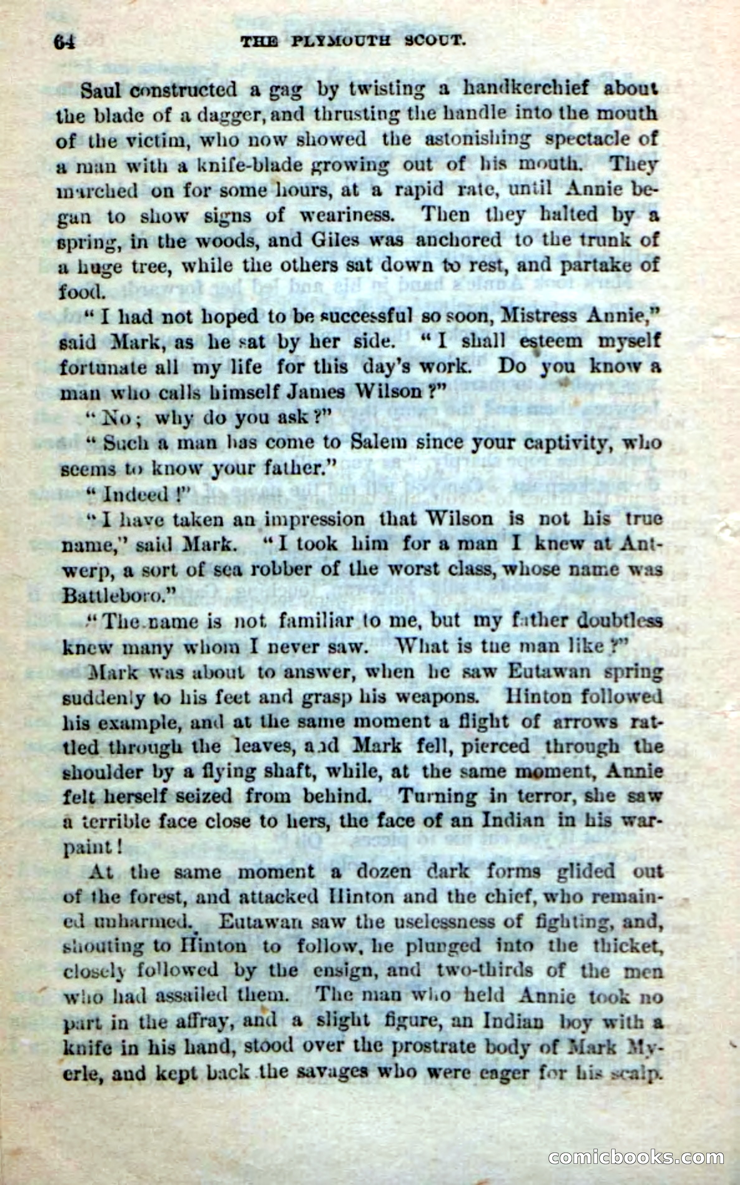 Beadle's Dime Novels No. 237: The Plymouth Scout — page 62 of 100
