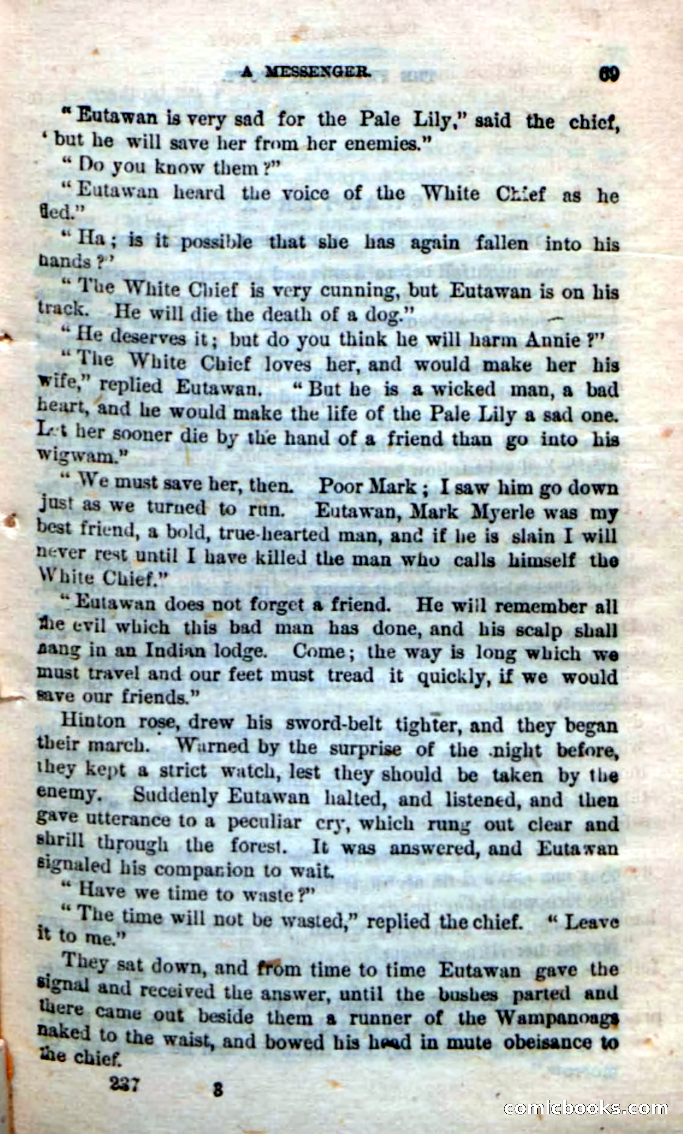 Beadle's Dime Novels No. 237: The Plymouth Scout — page 67 of 100