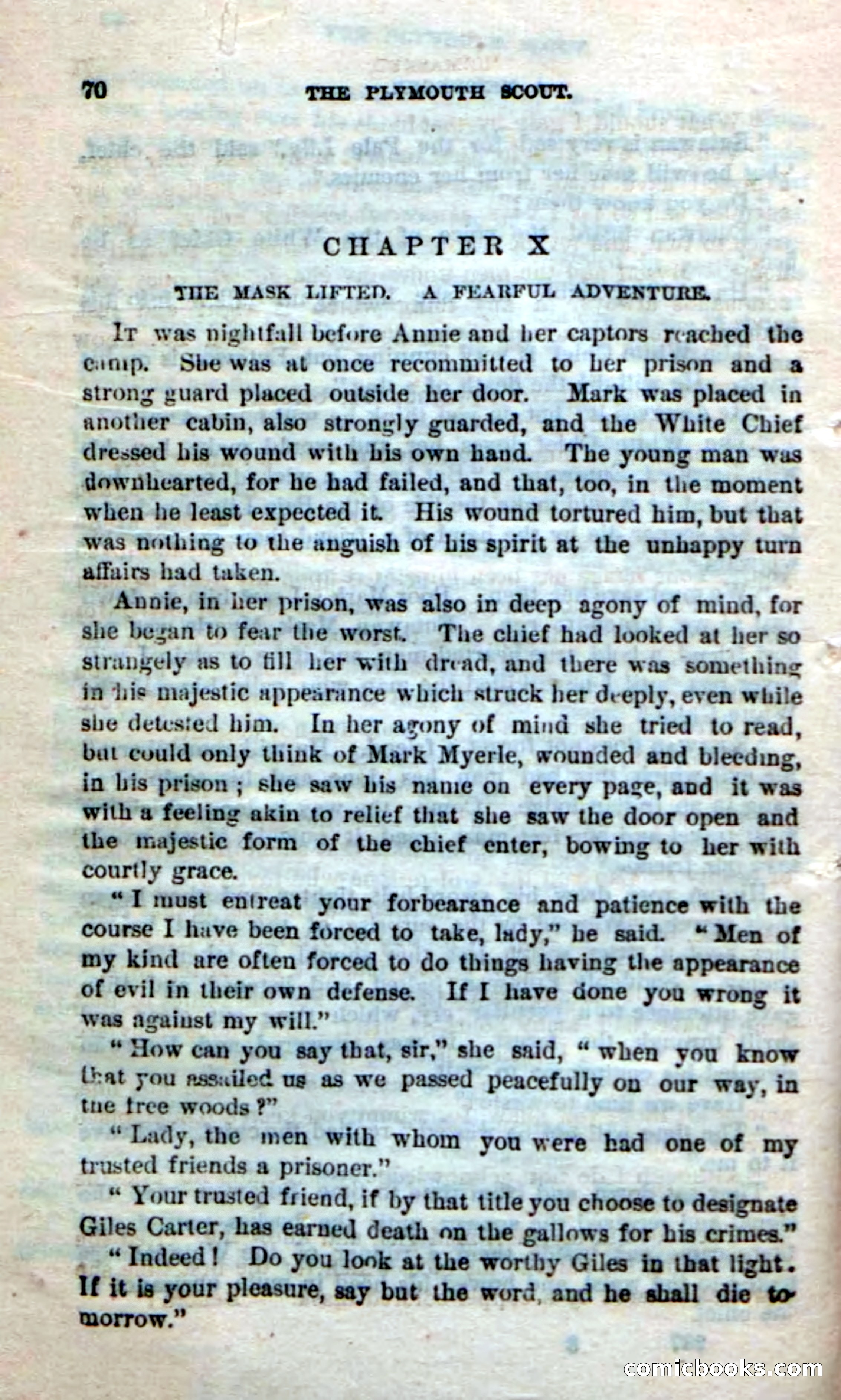 Beadle's Dime Novels No. 237: The Plymouth Scout — page 68 of 100