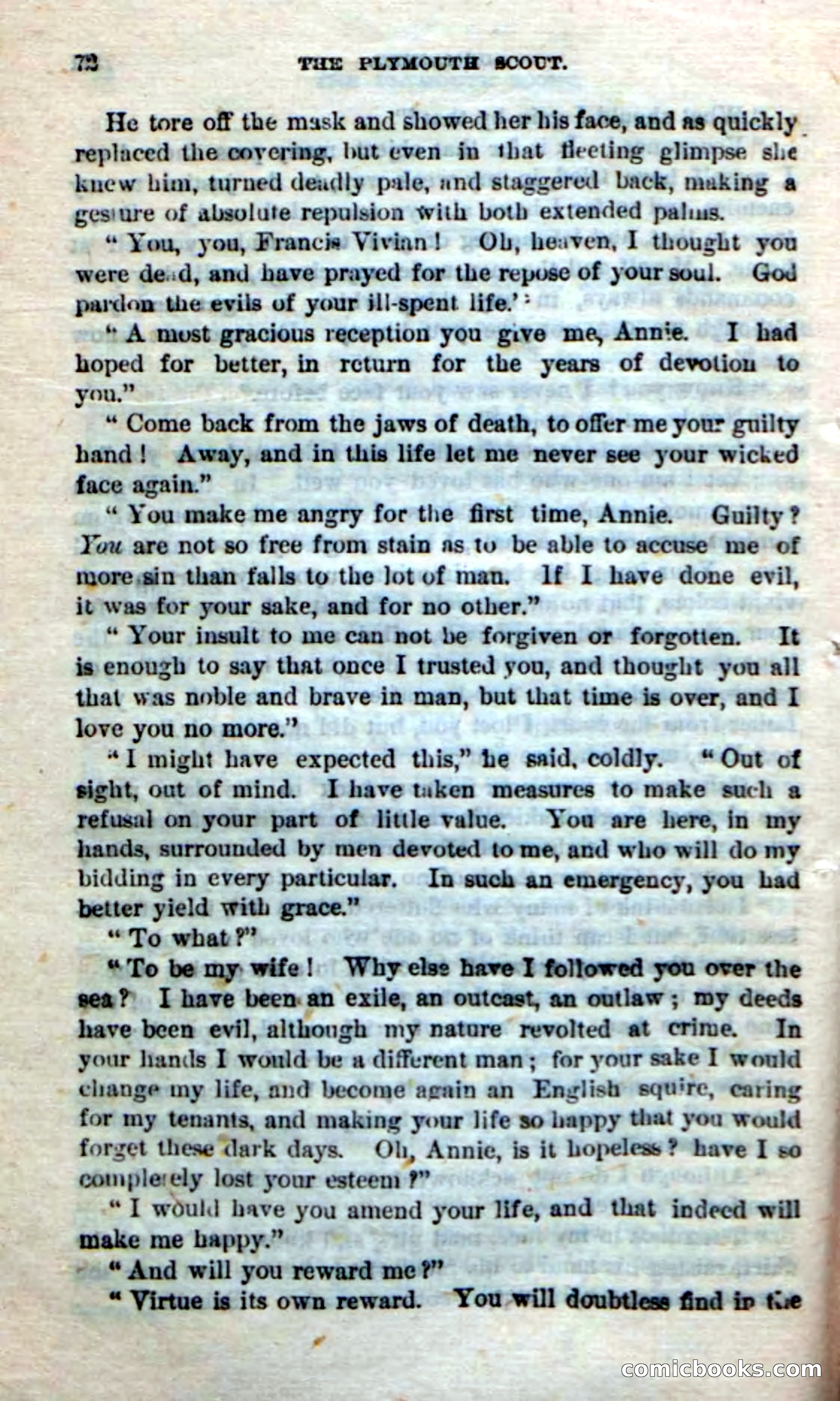 Beadle's Dime Novels No. 237: The Plymouth Scout — page 70 of 100