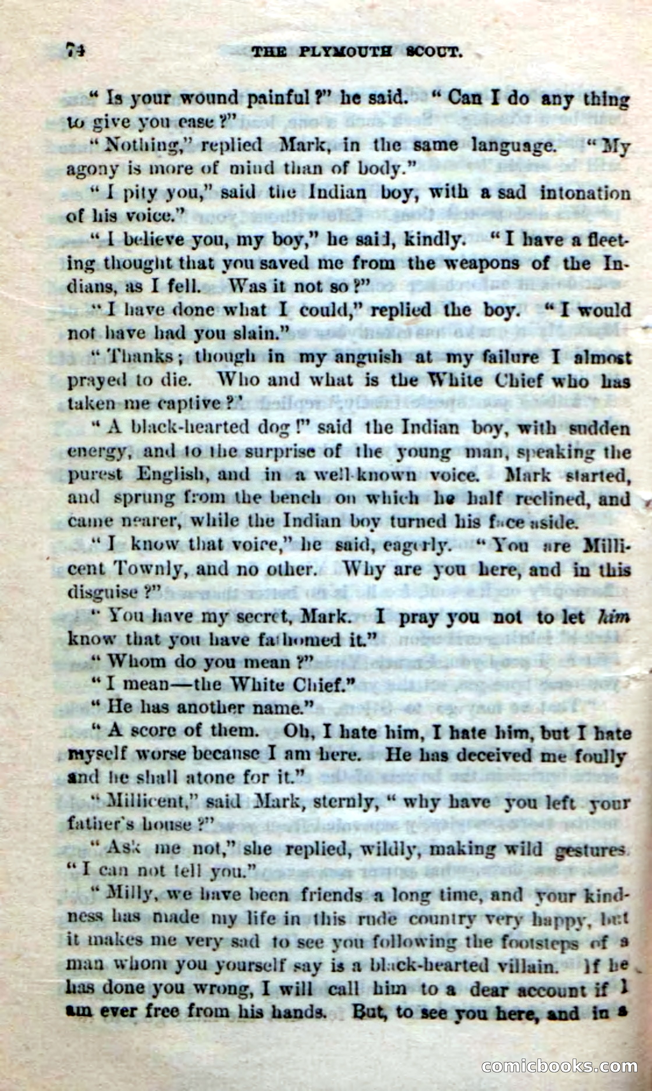 Beadle's Dime Novels No. 237: The Plymouth Scout — page 72 of 100