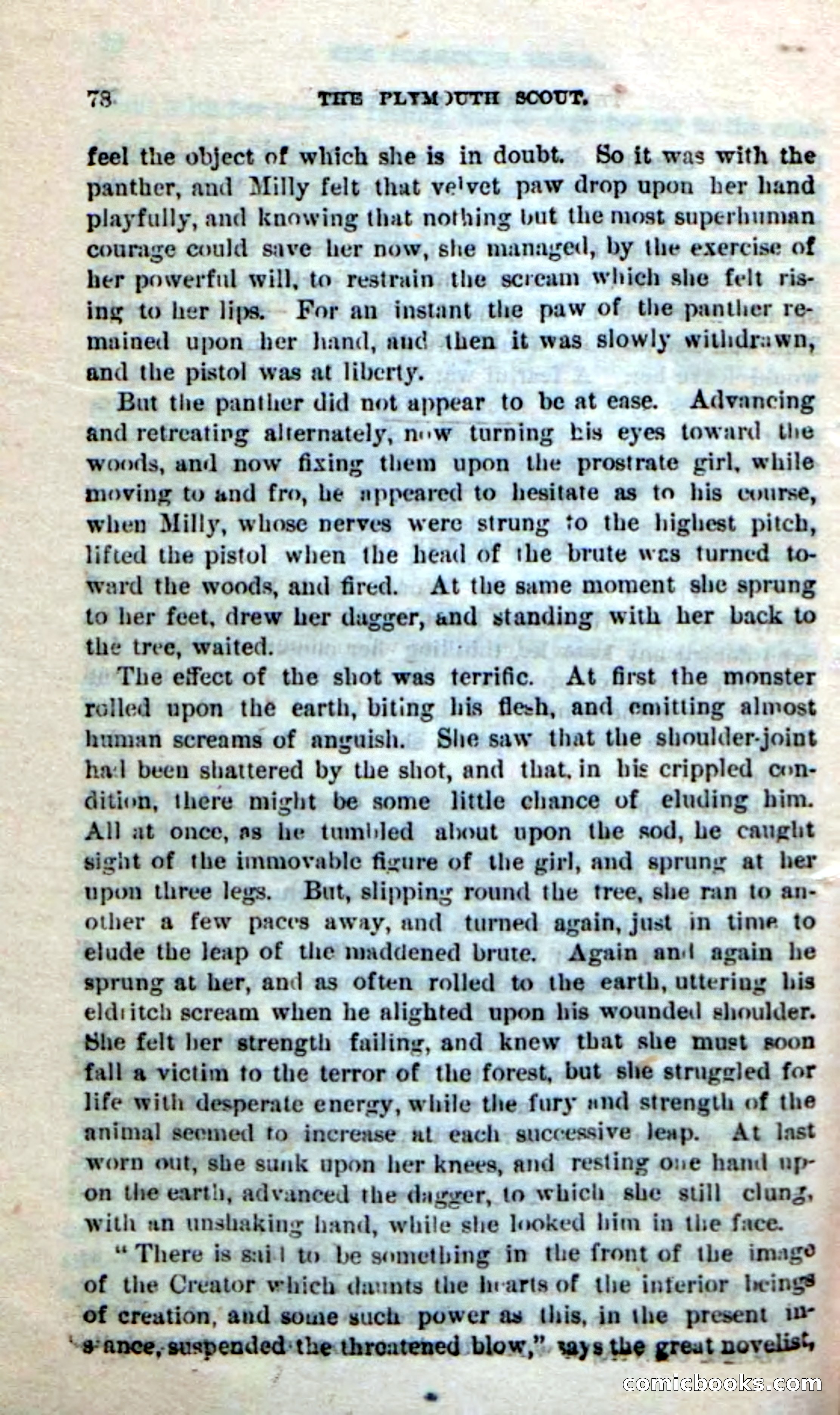 Beadle's Dime Novels No. 237: The Plymouth Scout — page 76 of 100