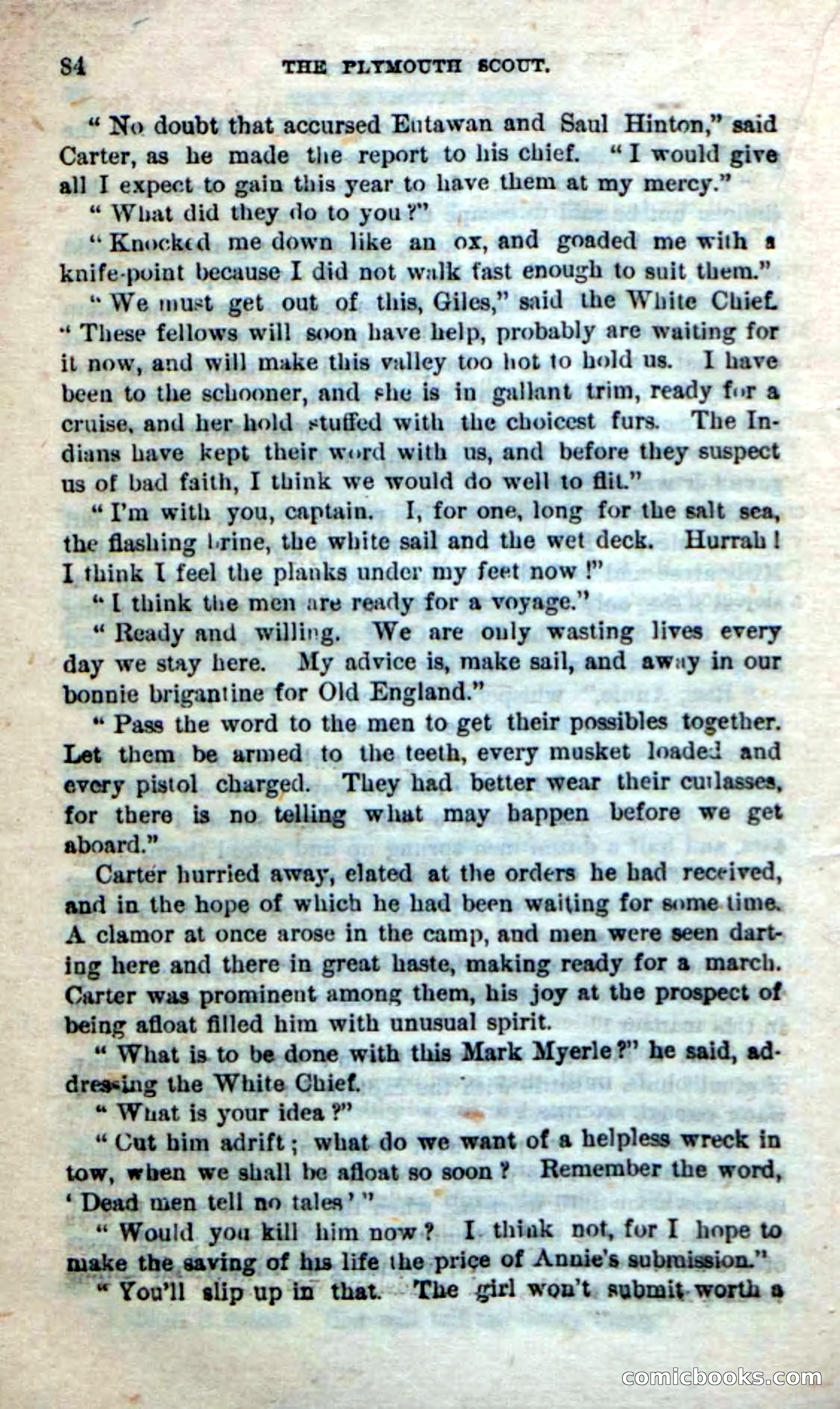 Beadle's Dime Novels No. 237: The Plymouth Scout — page 82 of 100