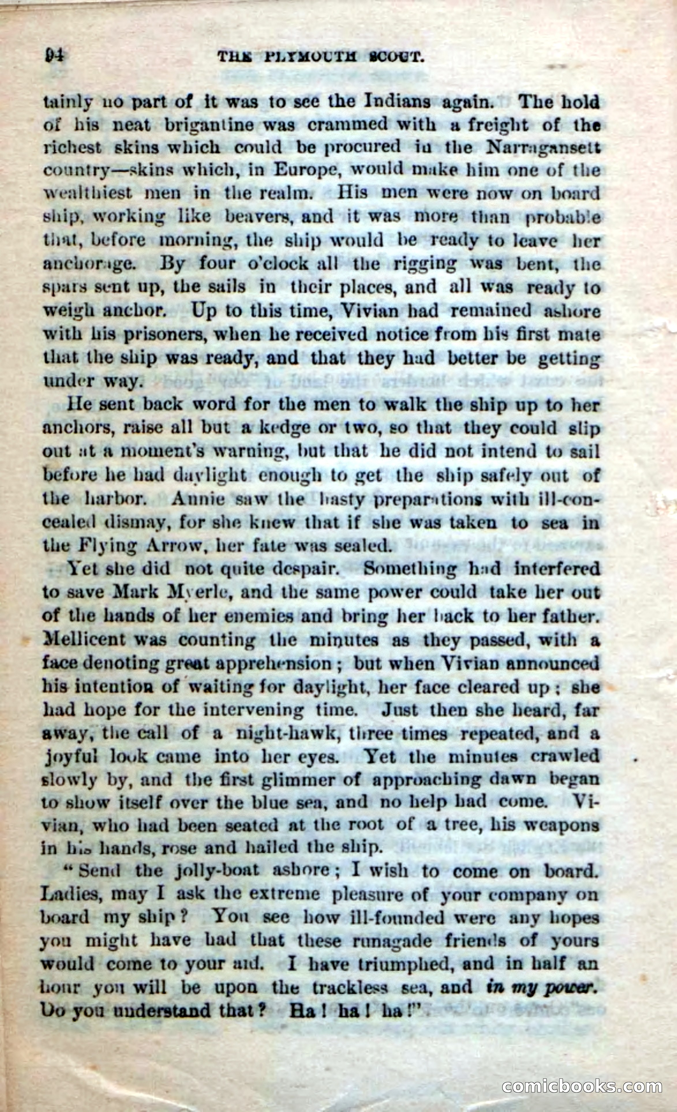 Beadle's Dime Novels No. 237: The Plymouth Scout — page 92 of 100