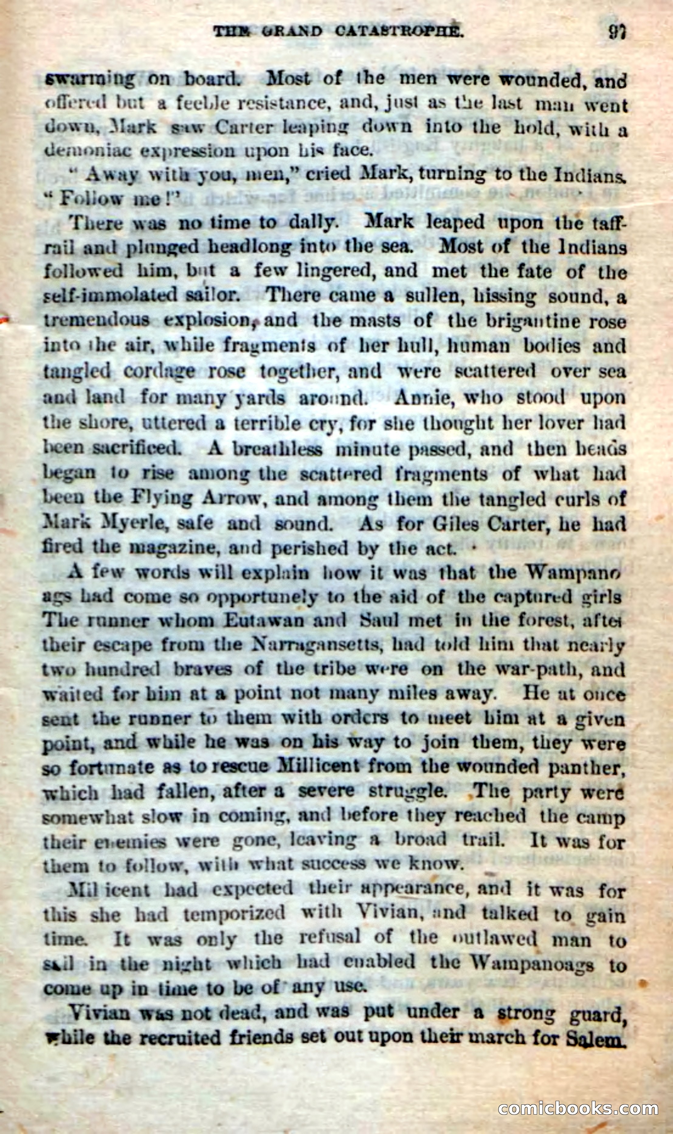 Beadle's Dime Novels No. 237: The Plymouth Scout — page 95 of 100