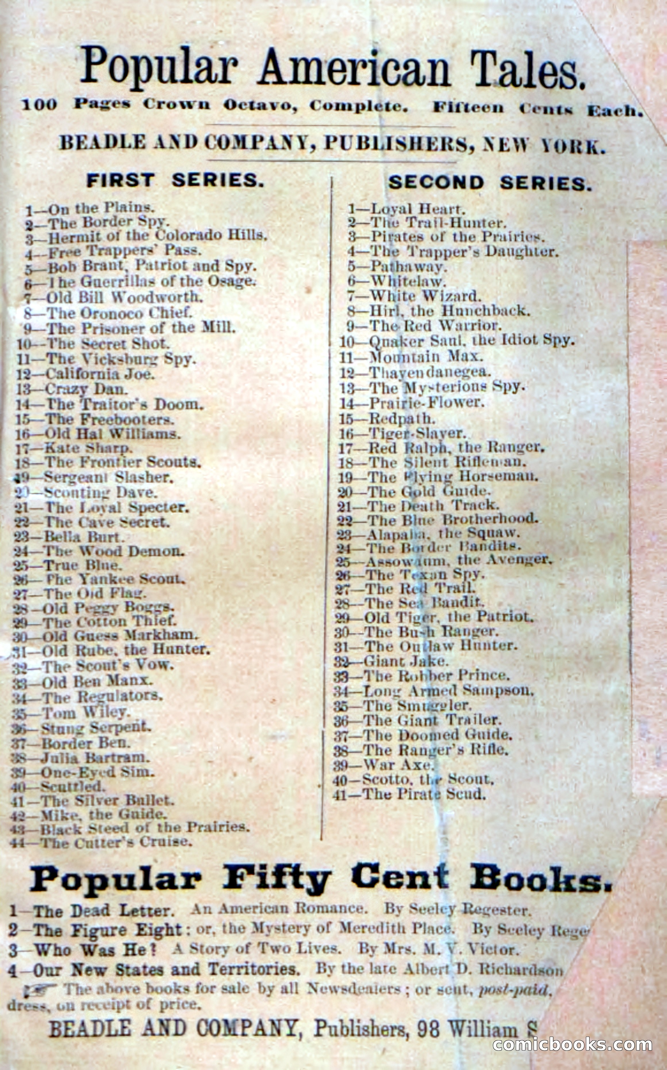 Beadle's Dime Novels No. 237: The Plymouth Scout — page 99 of 100