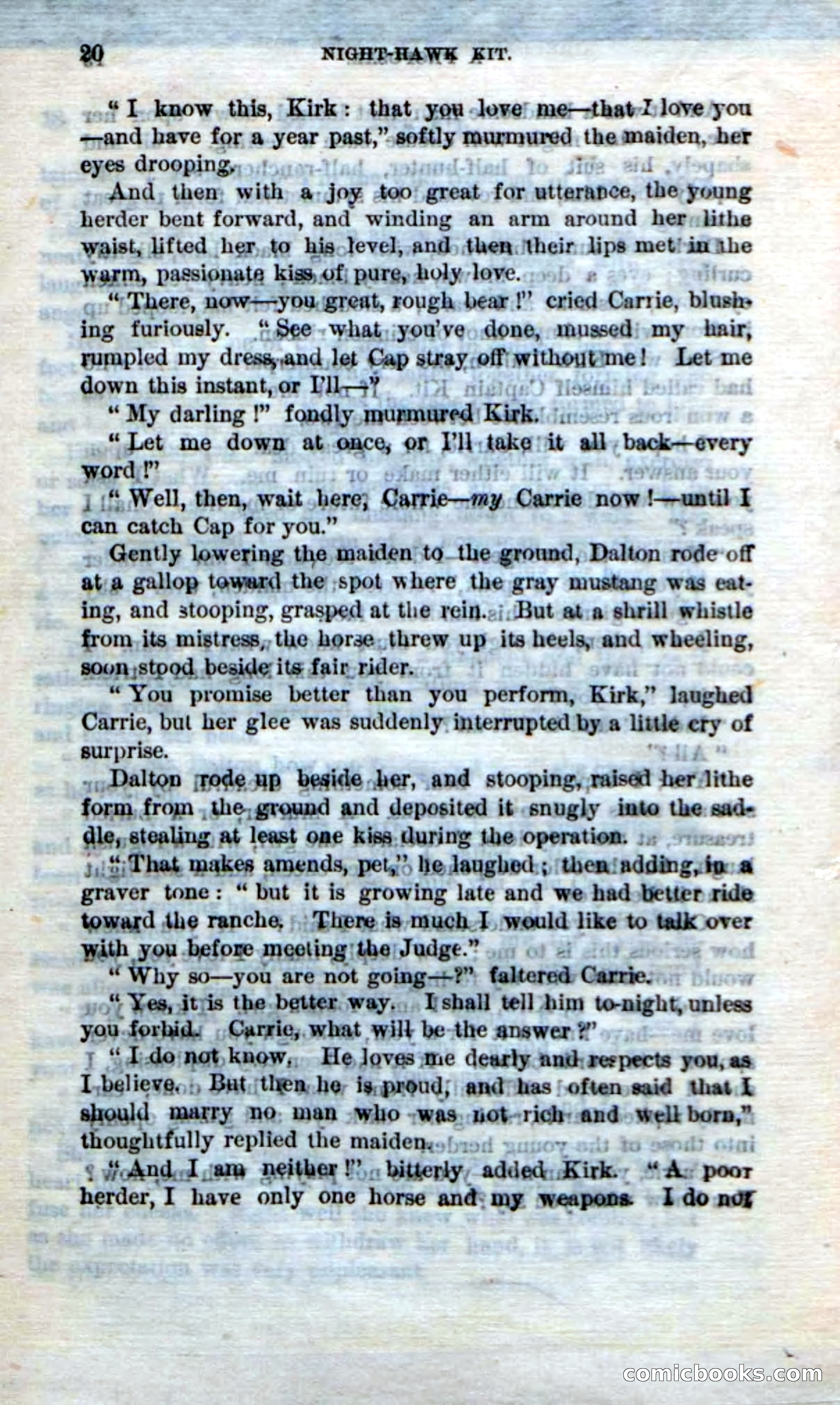 Beadle's Dime Novels No. 238: Night-Hawk Kit — page 18 of 100