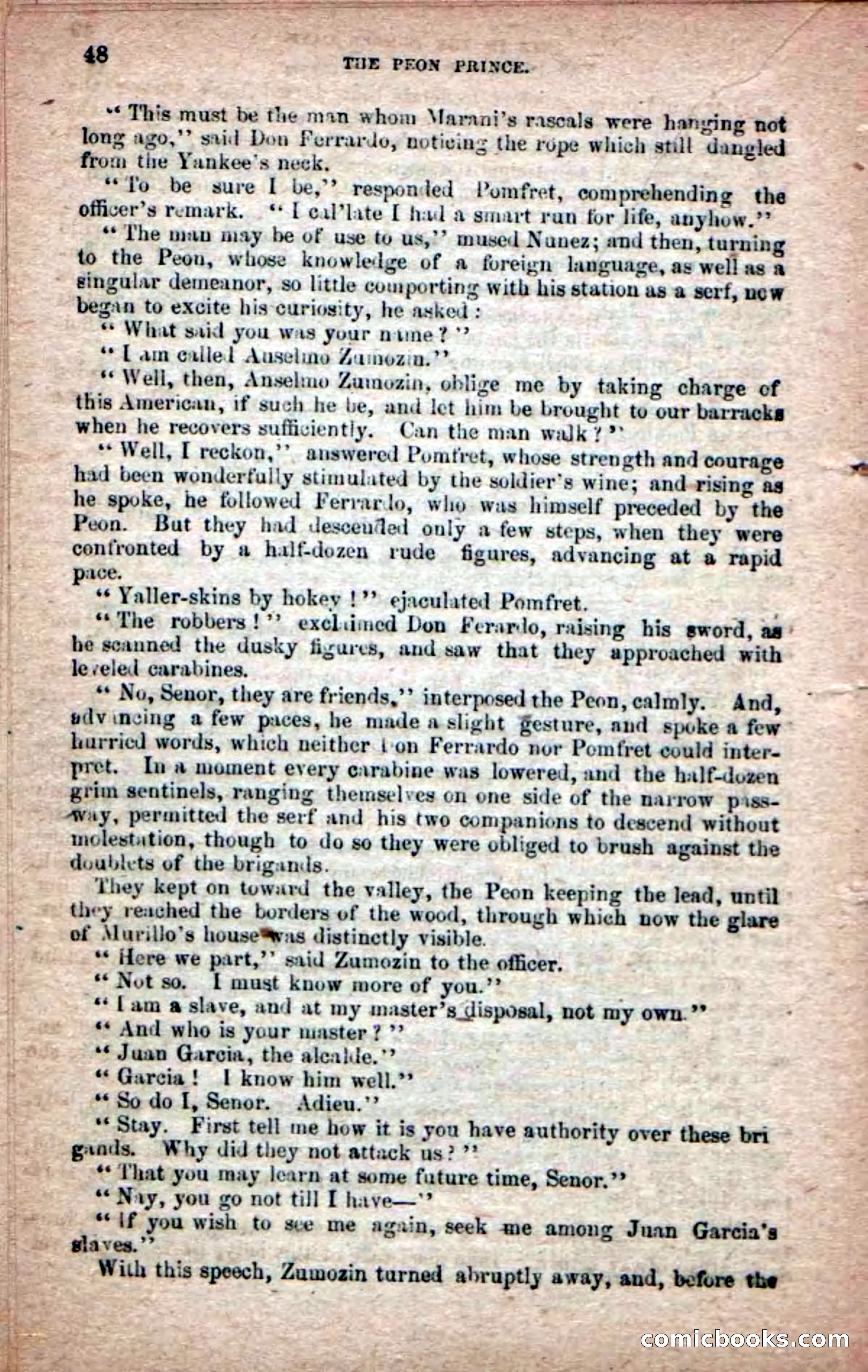 The Peon Prince; or, The Yankee Knight Errant — page 46 of 100