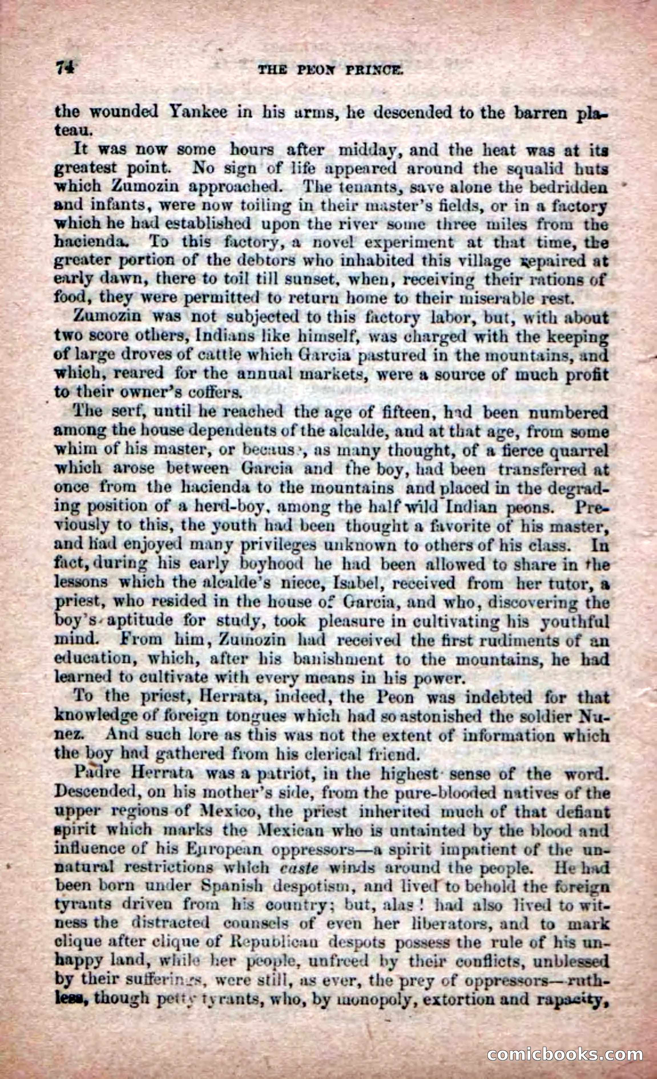 The Peon Prince; or, The Yankee Knight Errant — page 72 of 100