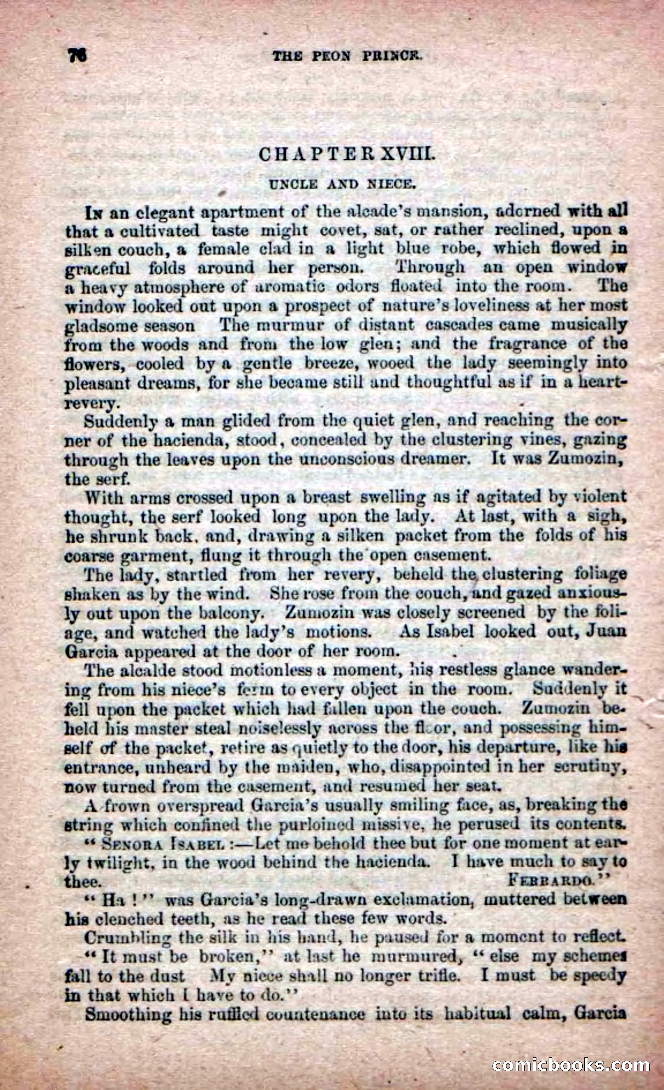 The Peon Prince; or, The Yankee Knight Errant — page 74 of 100
