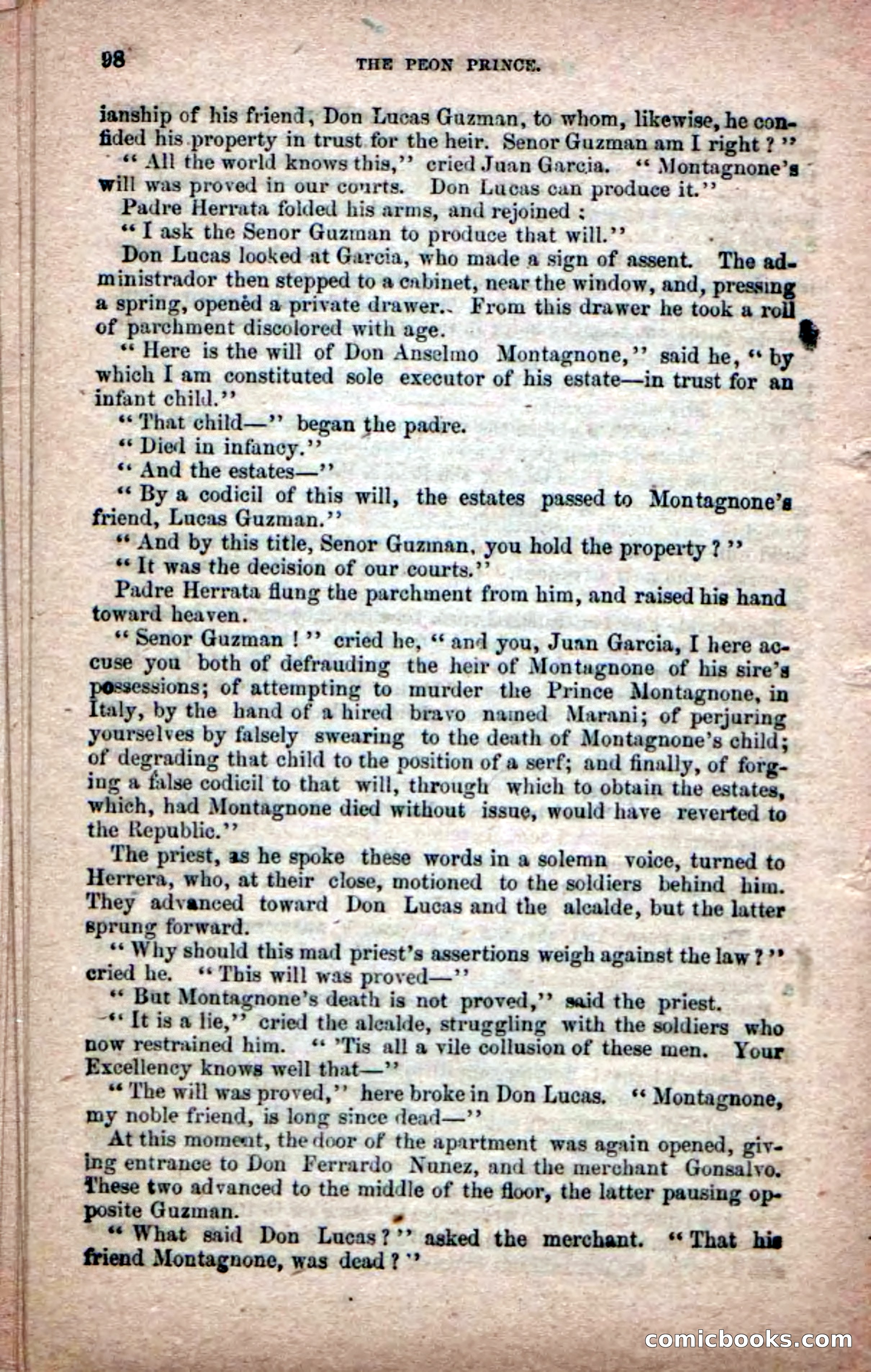 The Peon Prince; or, The Yankee Knight Errant — page 96 of 100