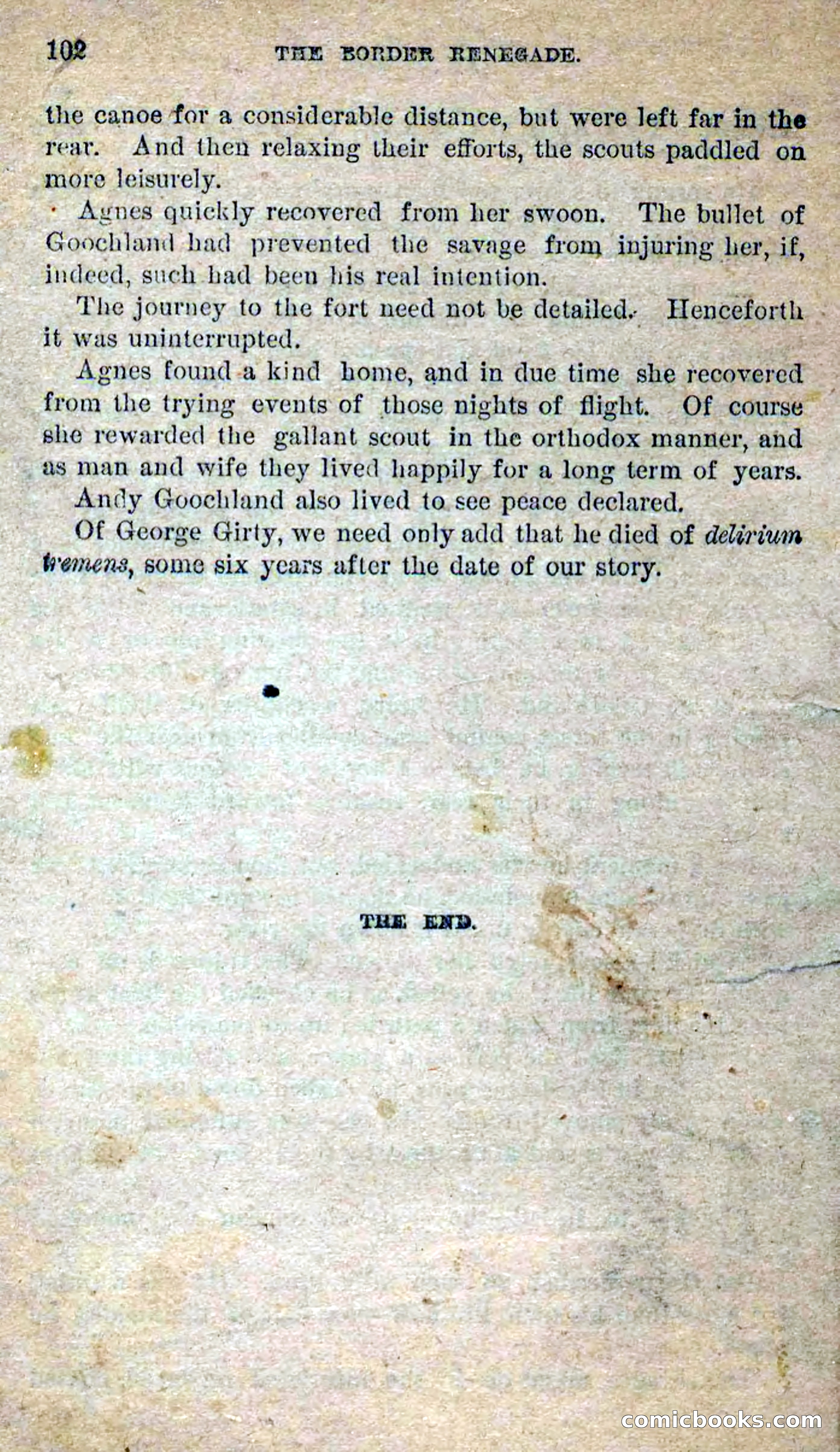Beadle's Dime Novels No. 250: The Border Renegade — page 70 of 72
