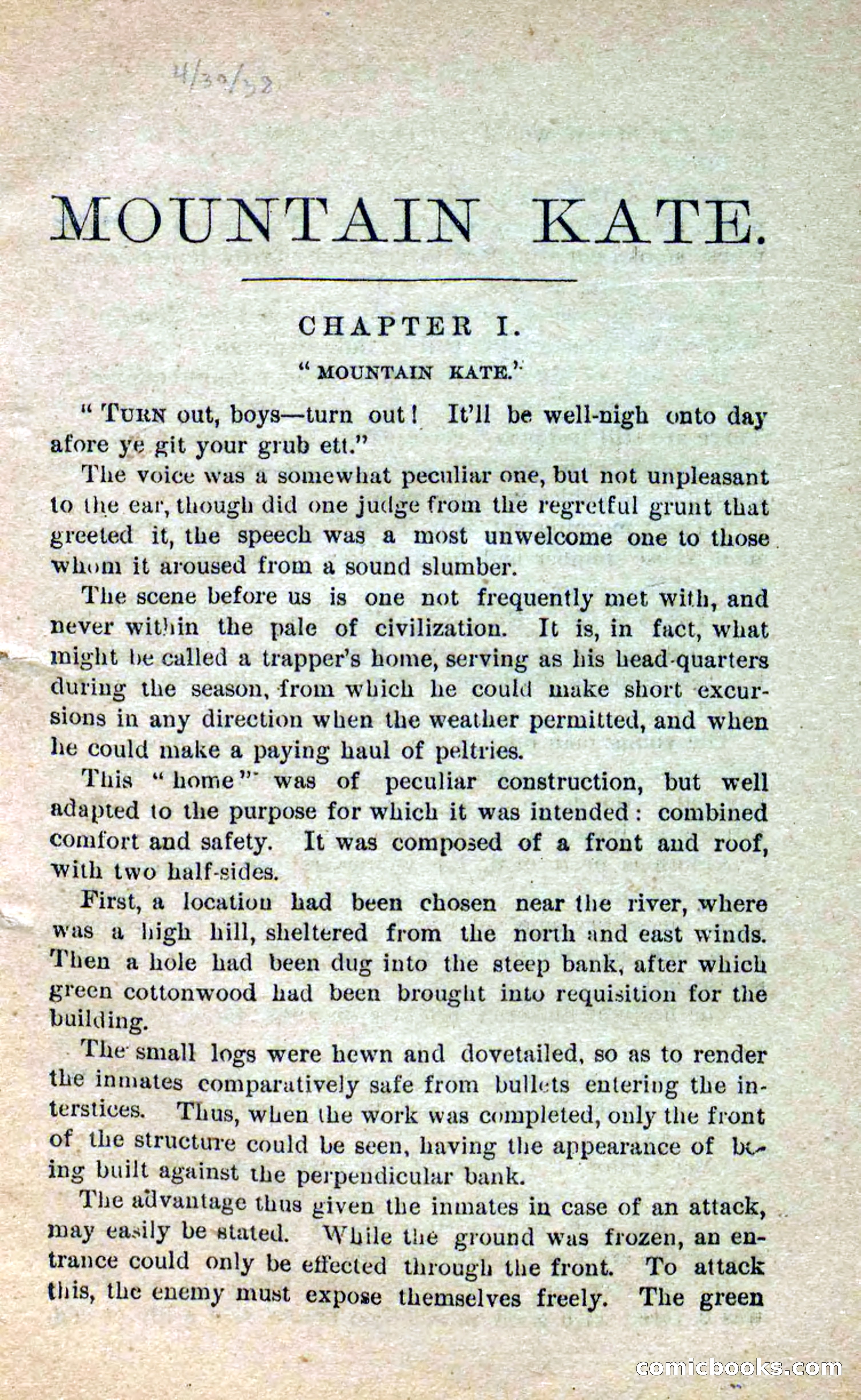 Beadle's Dime Novels No. 264: Mountain Kate — page 5 of 100