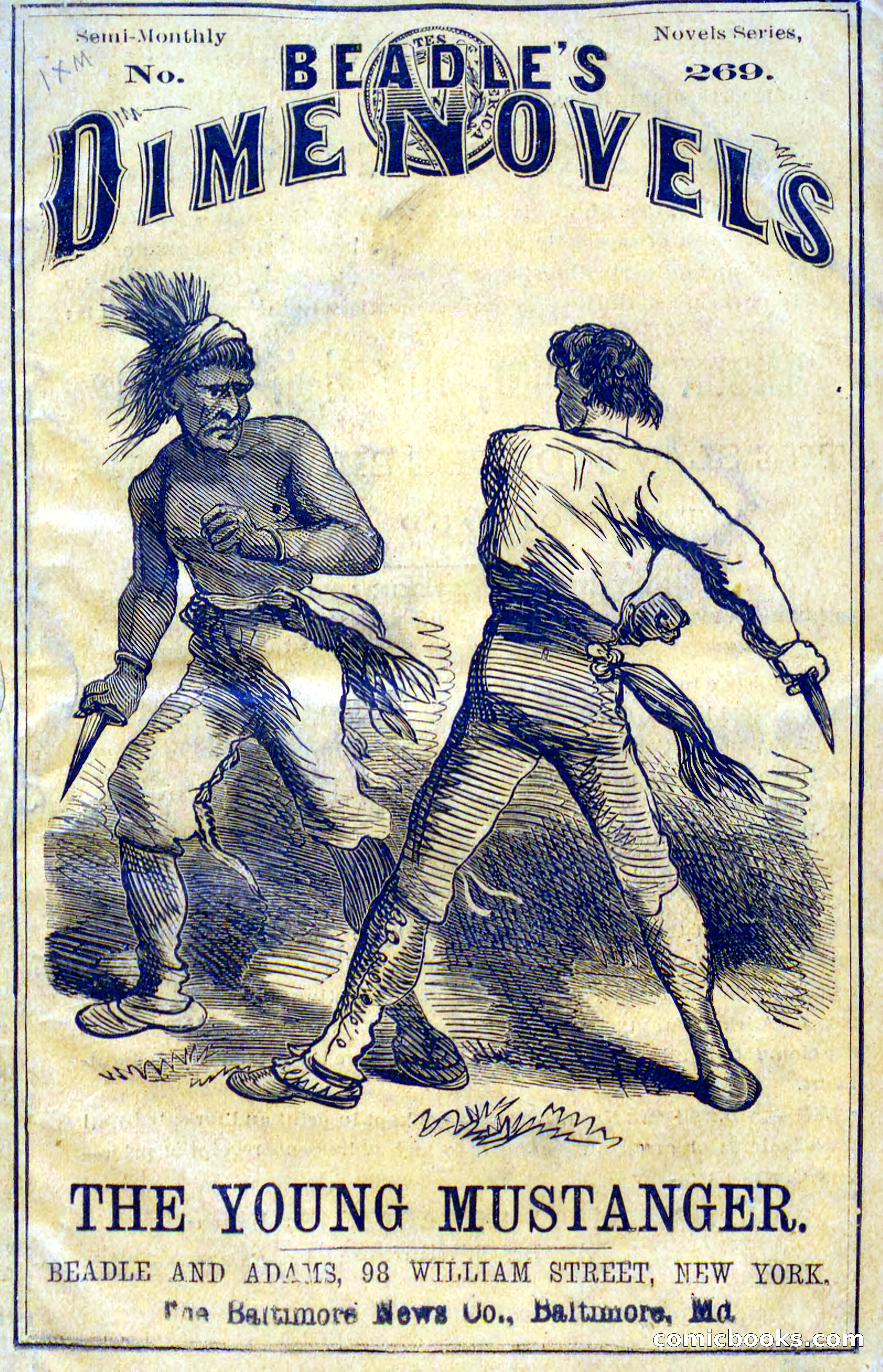 Beadle's Dime Novels No. 269: The Young Mustanger — page 1 of 82
