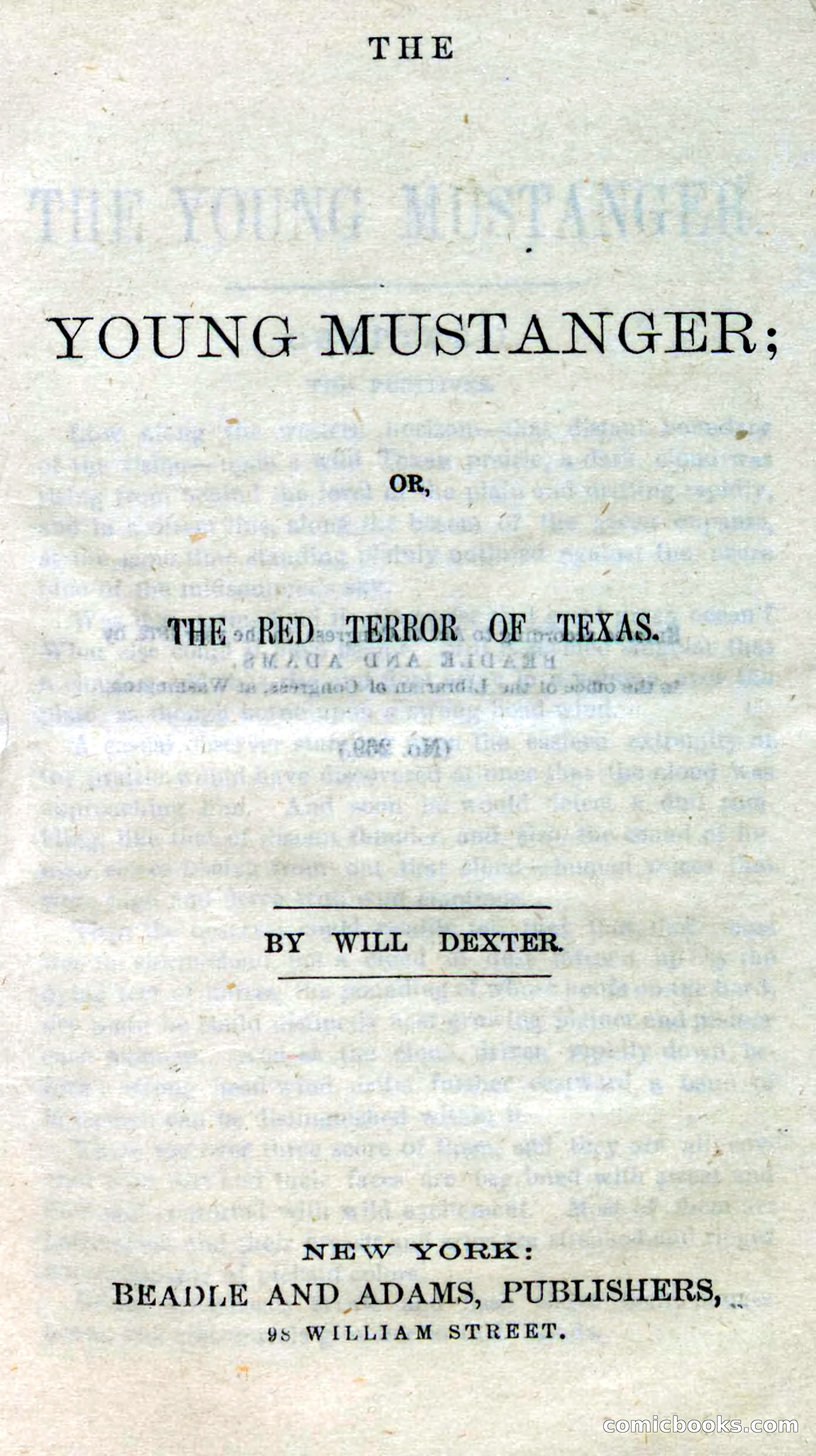 Beadle's Dime Novels No. 269: The Young Mustanger — page 3 of 82
