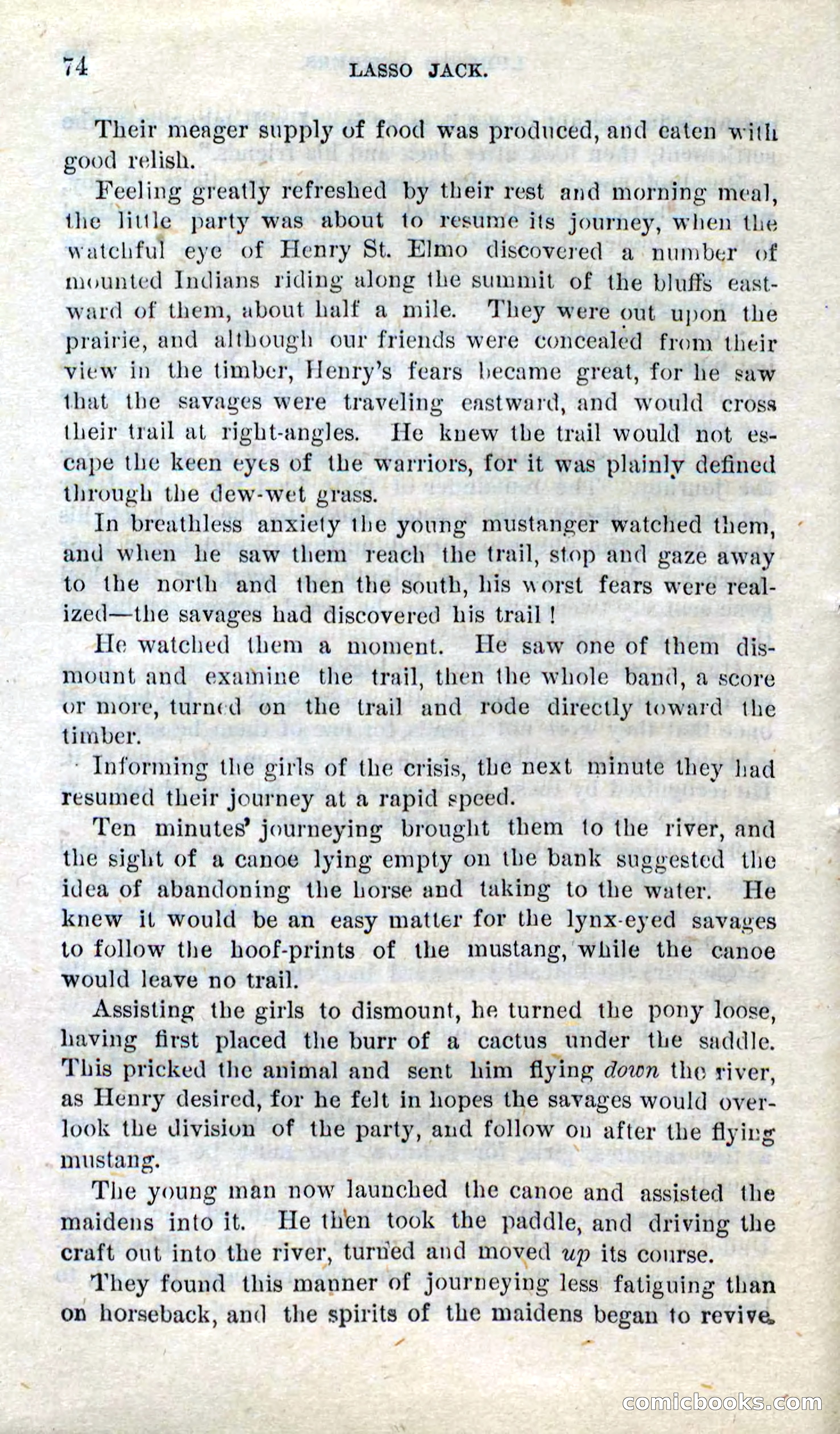 Beadle's Dime Novels No. 269: The Young Mustanger — page 70 of 82