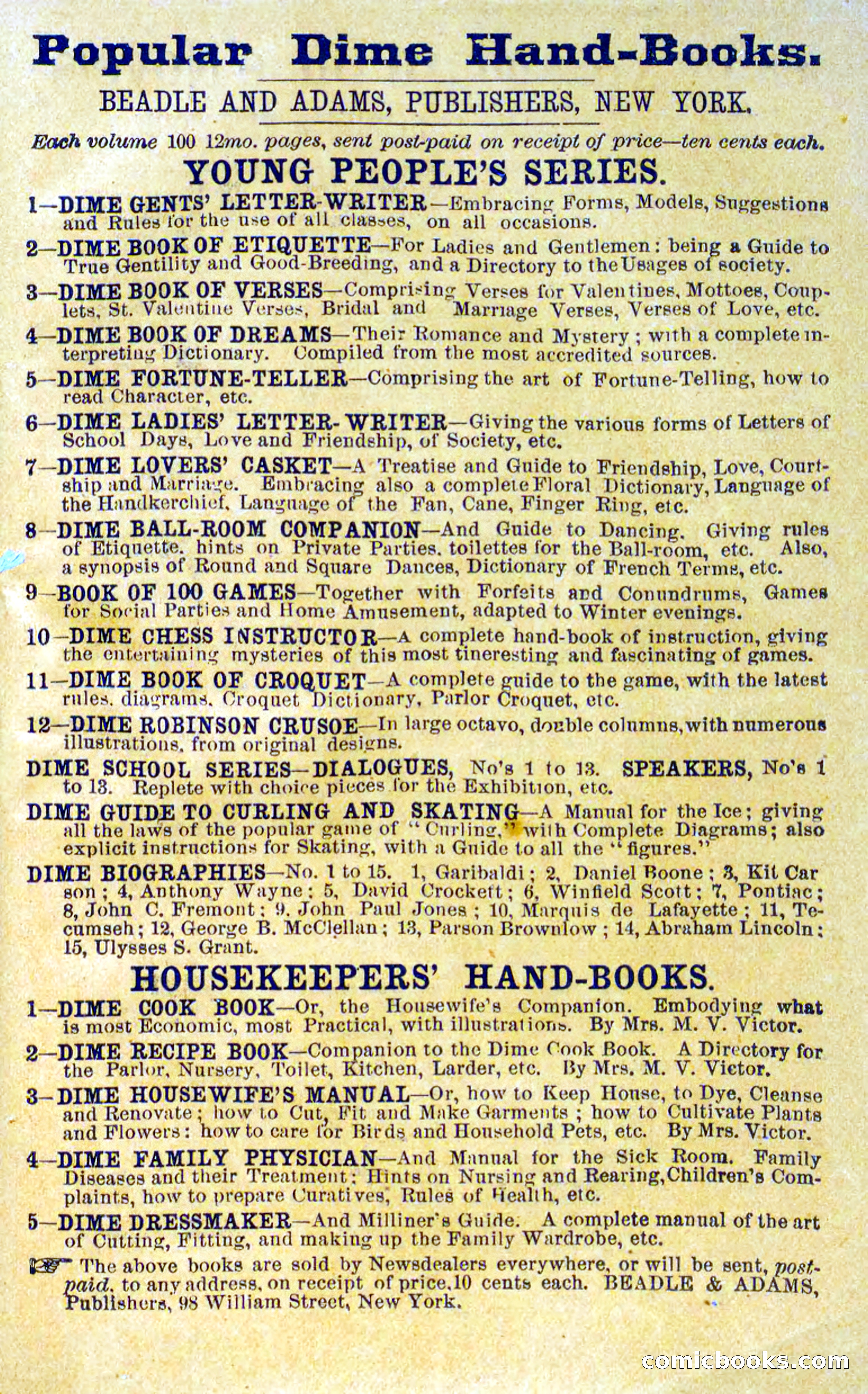 Beadle's Dime Novels No. 269: The Young Mustanger — page 81 of 82