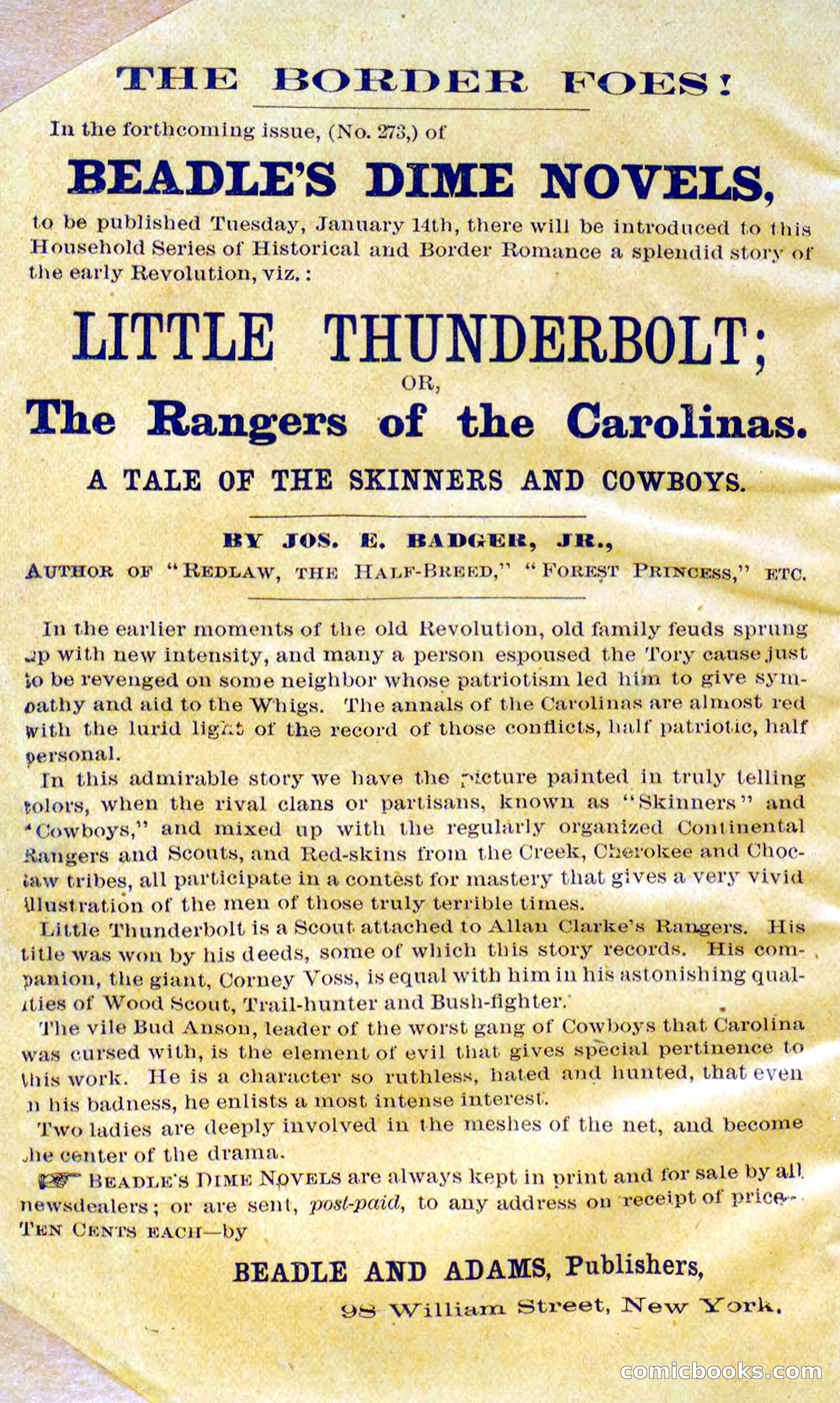 Beadle's Dime Novels No. 272: Single Hand — page 2 of 100