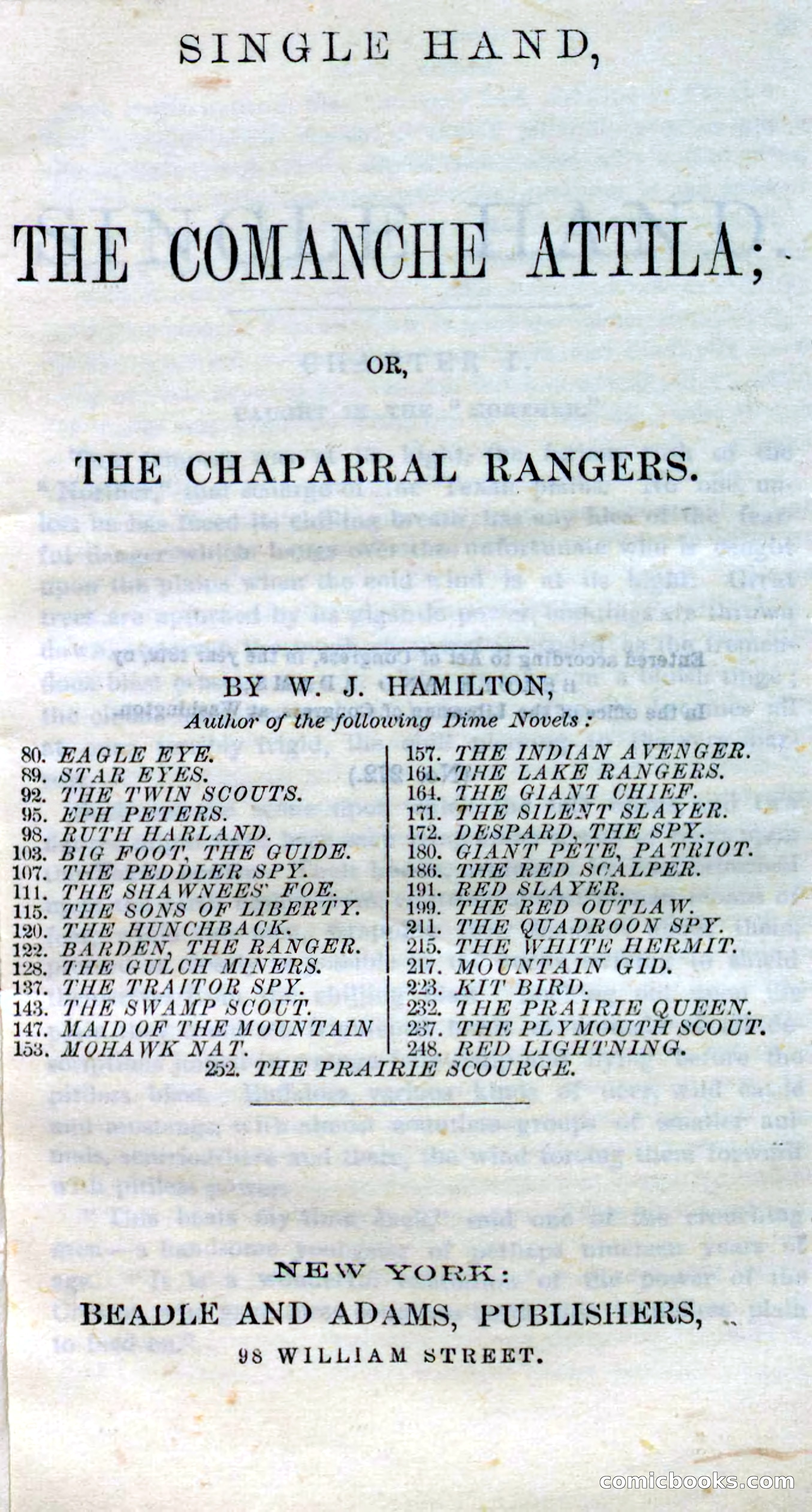 Beadle's Dime Novels No. 272: Single Hand — page 5 of 100