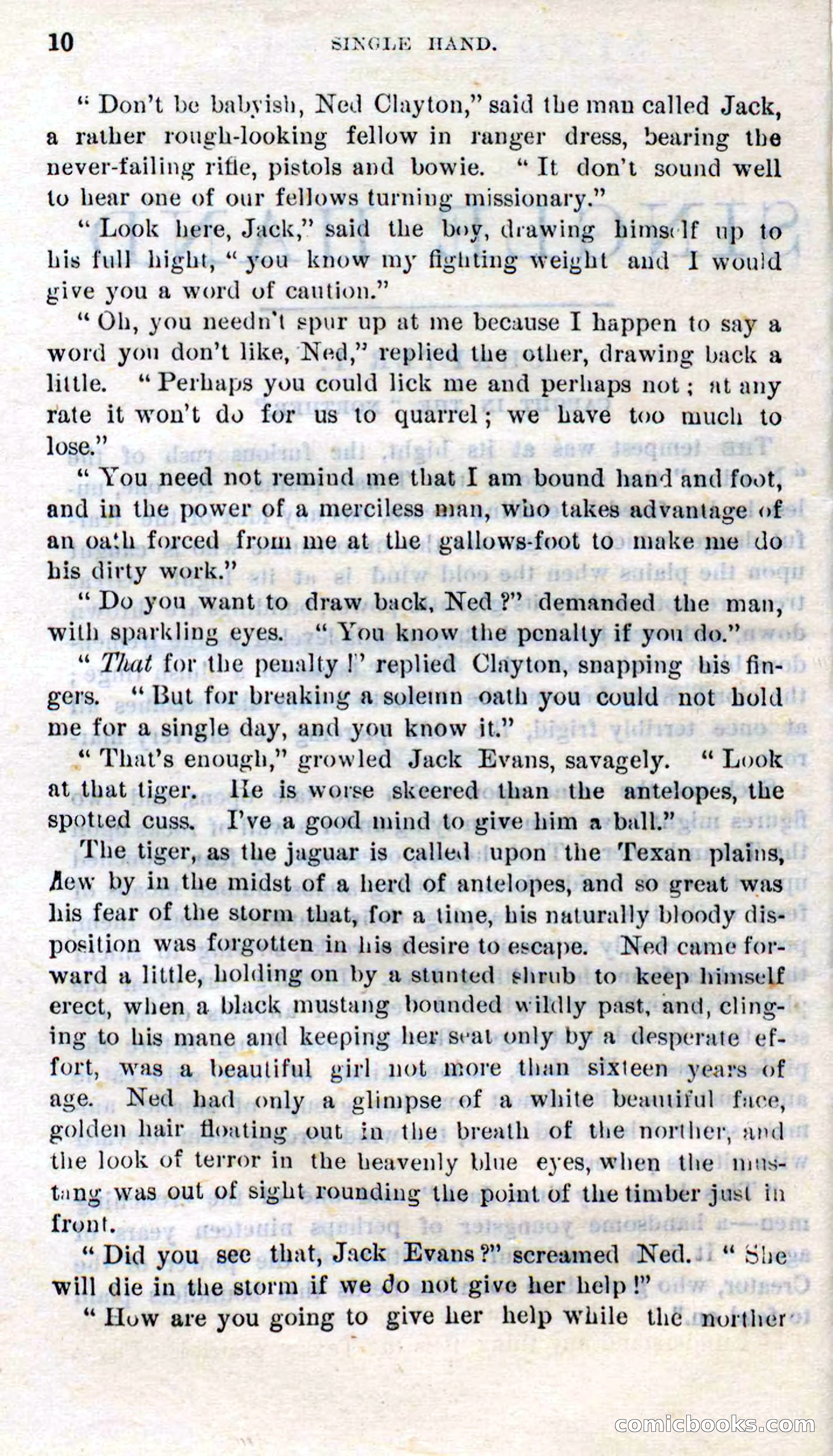 Beadle's Dime Novels No. 272: Single Hand — page 8 of 100