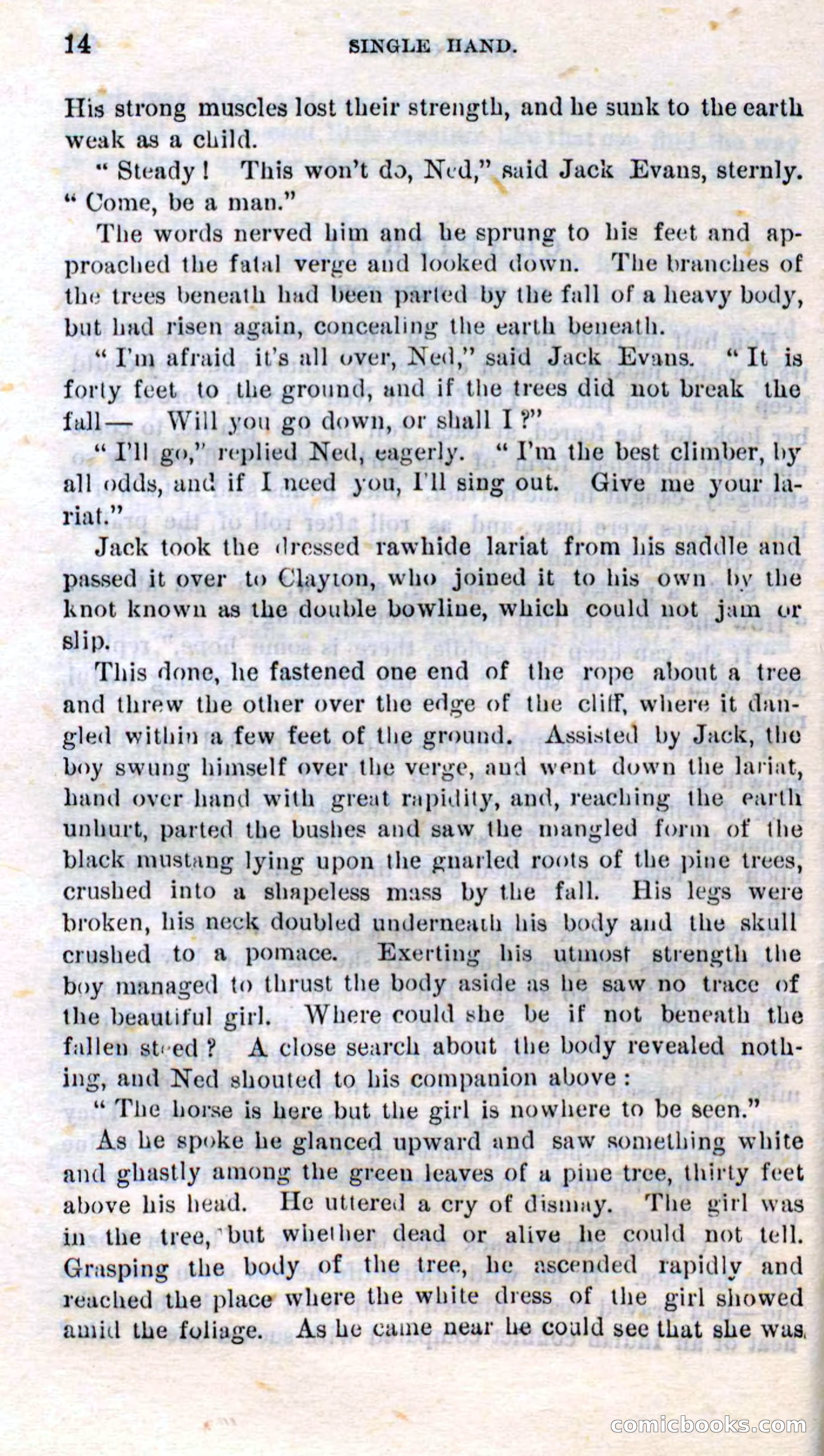 Beadle's Dime Novels No. 272: Single Hand — page 12 of 100