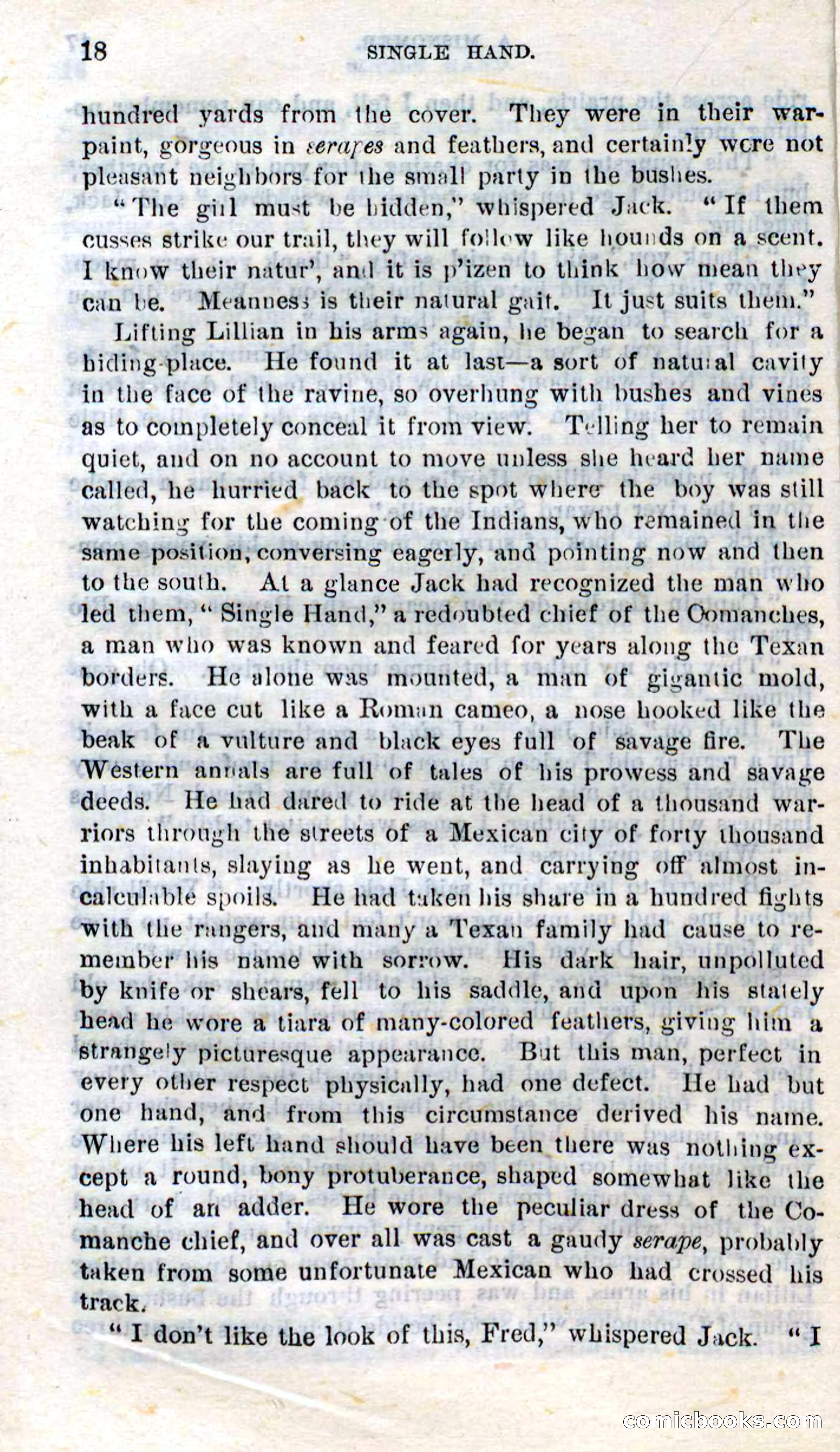 Beadle's Dime Novels No. 272: Single Hand — page 16 of 100