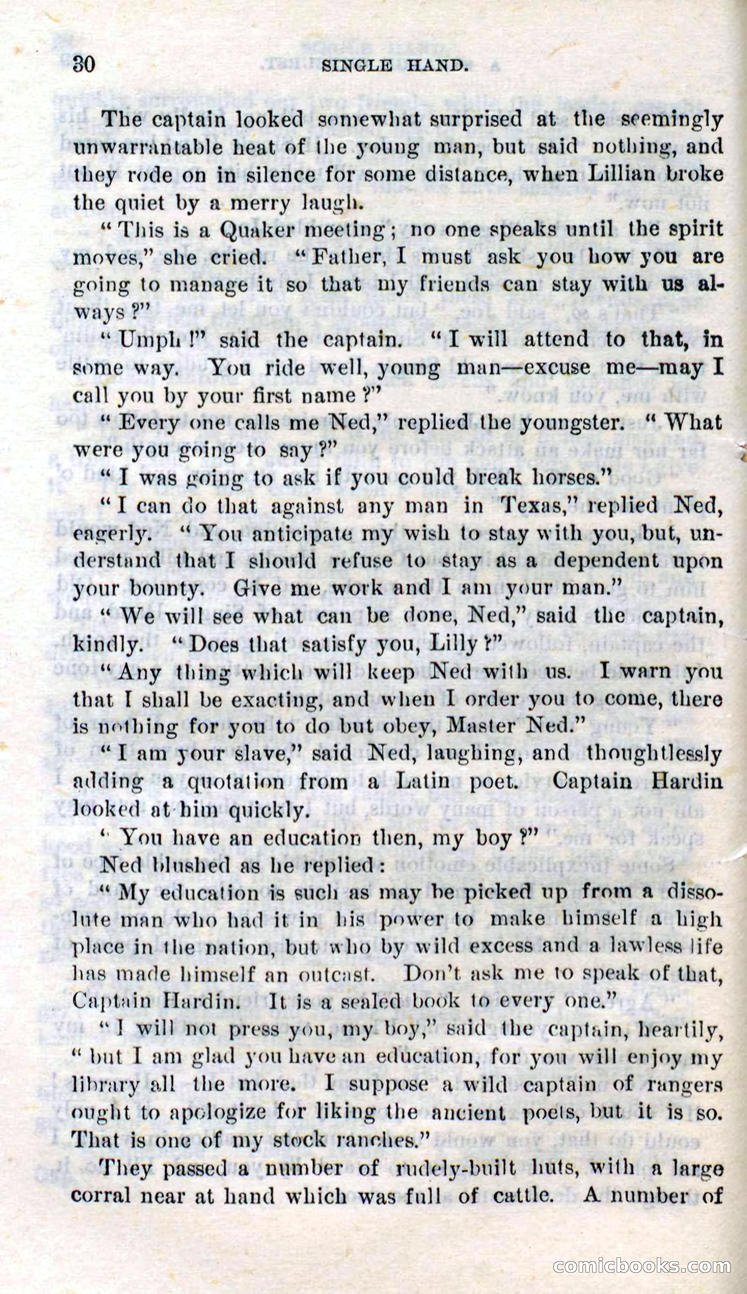Beadle's Dime Novels No. 272: Single Hand — page 28 of 100
