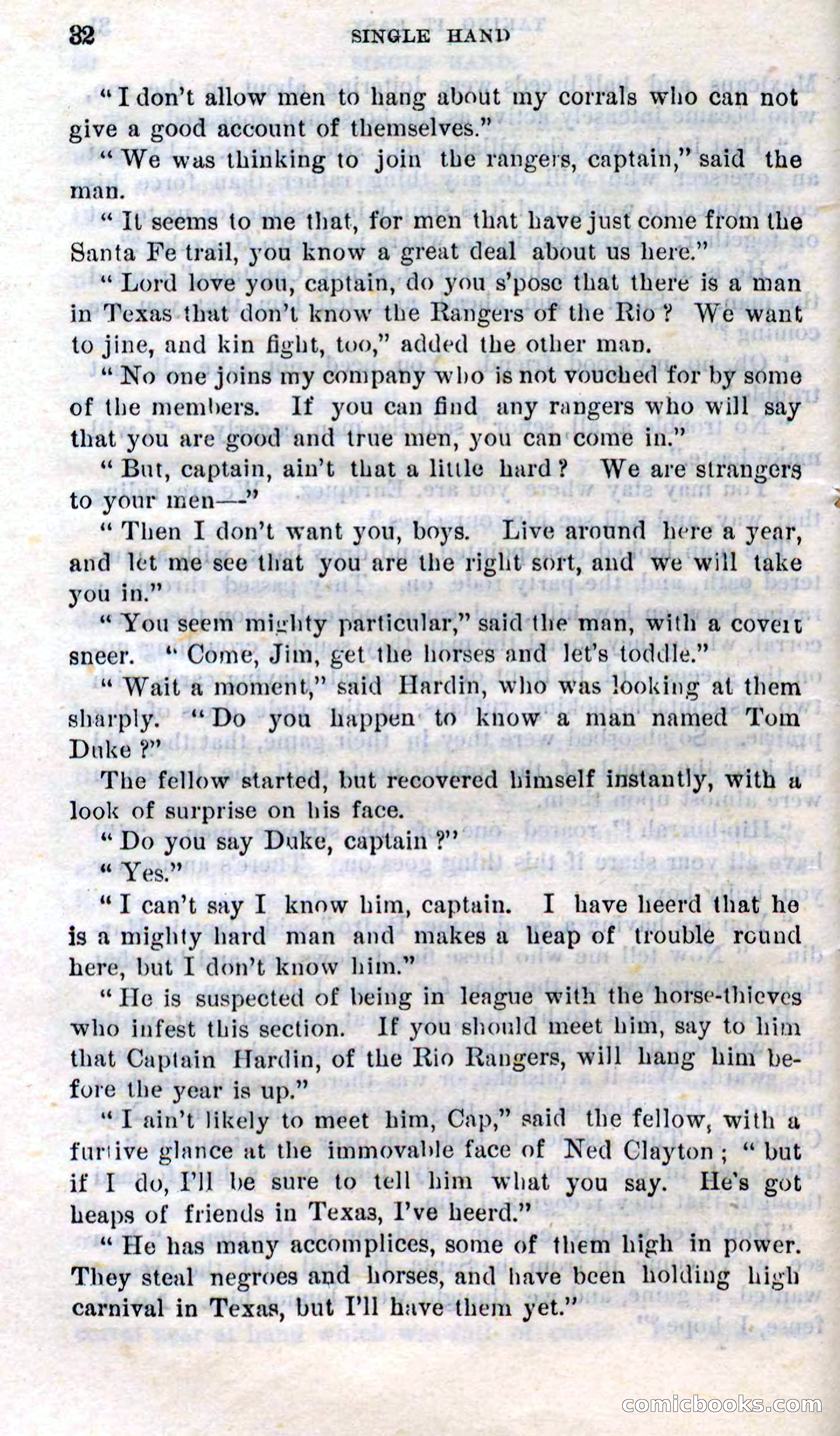 Beadle's Dime Novels No. 272: Single Hand — page 30 of 100