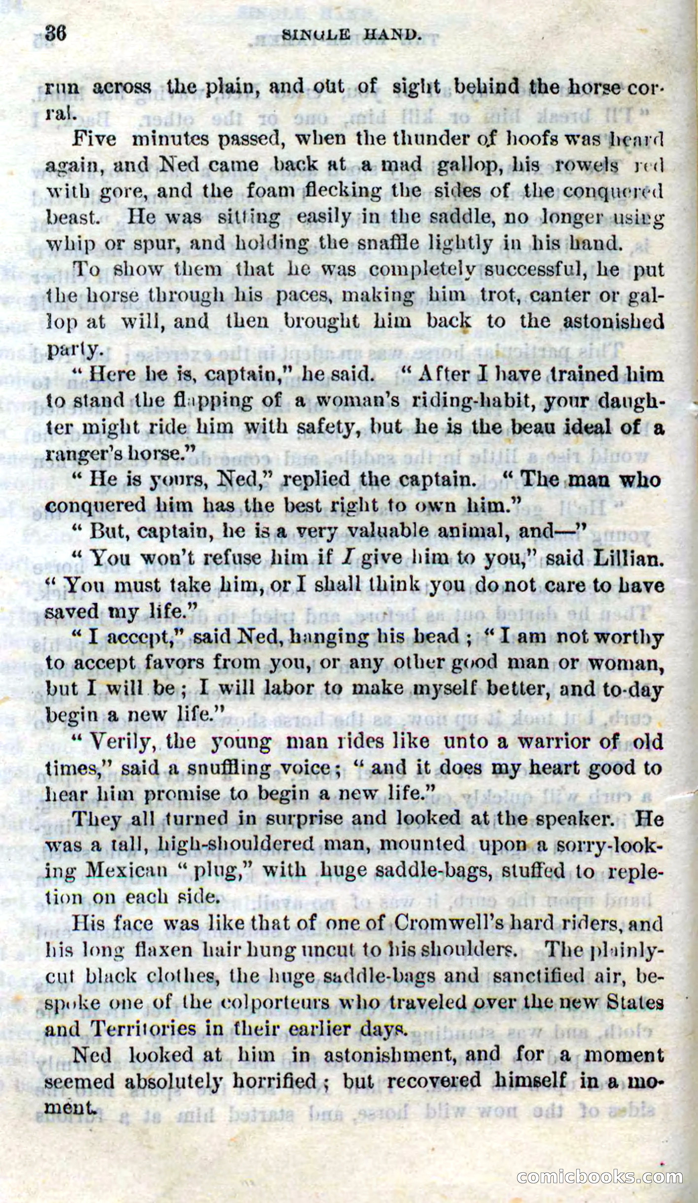 Beadle's Dime Novels No. 272: Single Hand — page 34 of 100