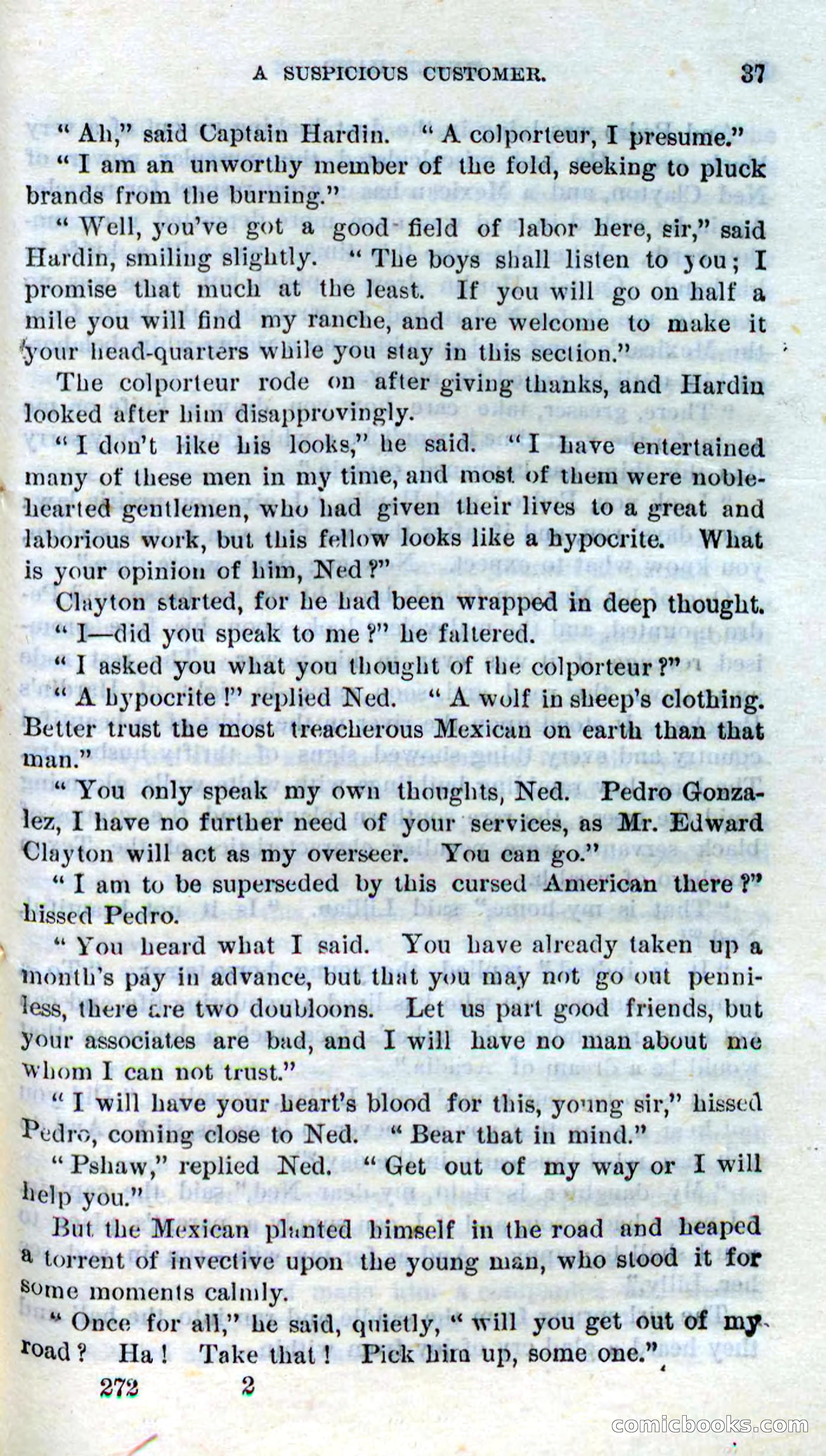Beadle's Dime Novels No. 272: Single Hand — page 35 of 100