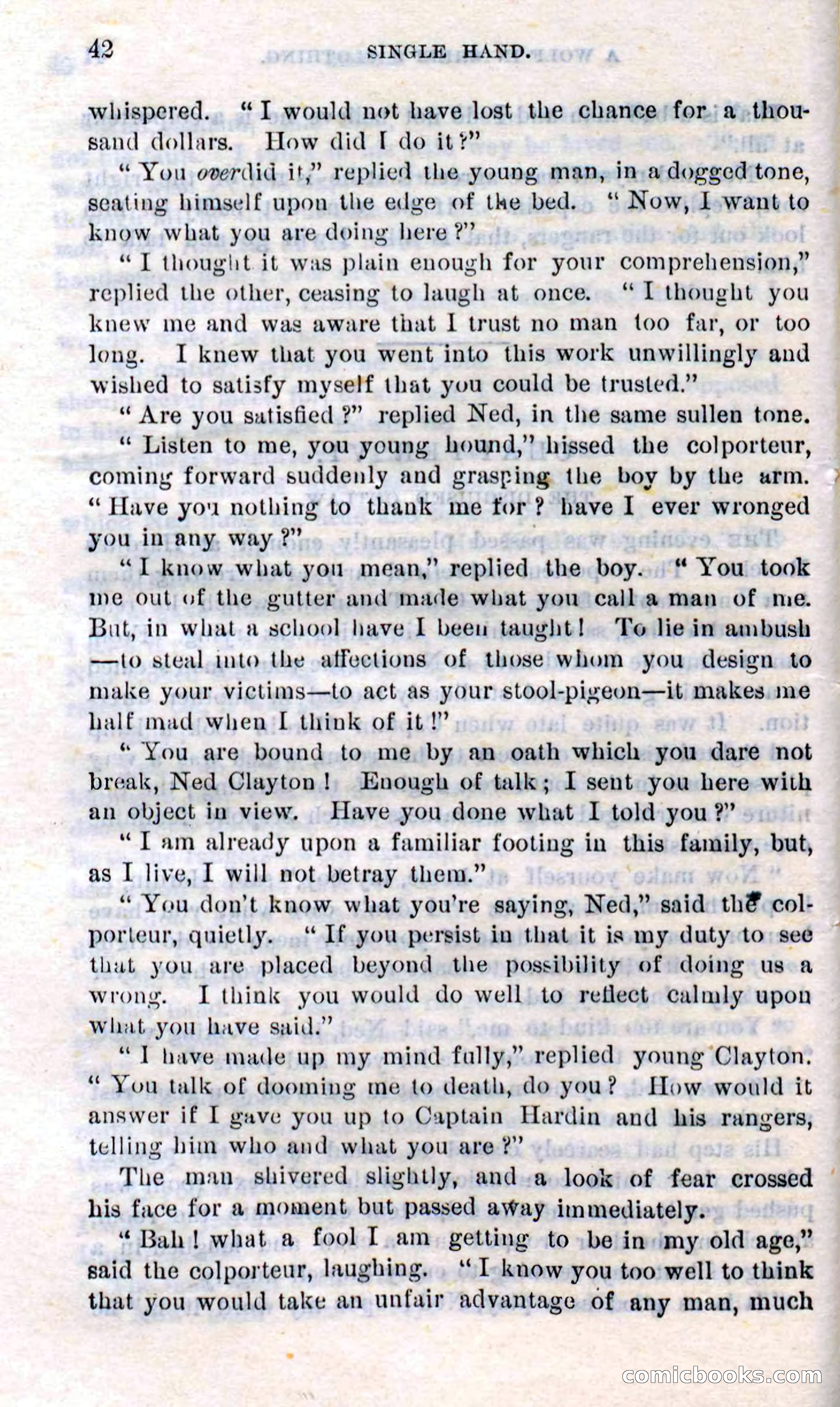Beadle's Dime Novels No. 272: Single Hand — page 40 of 100