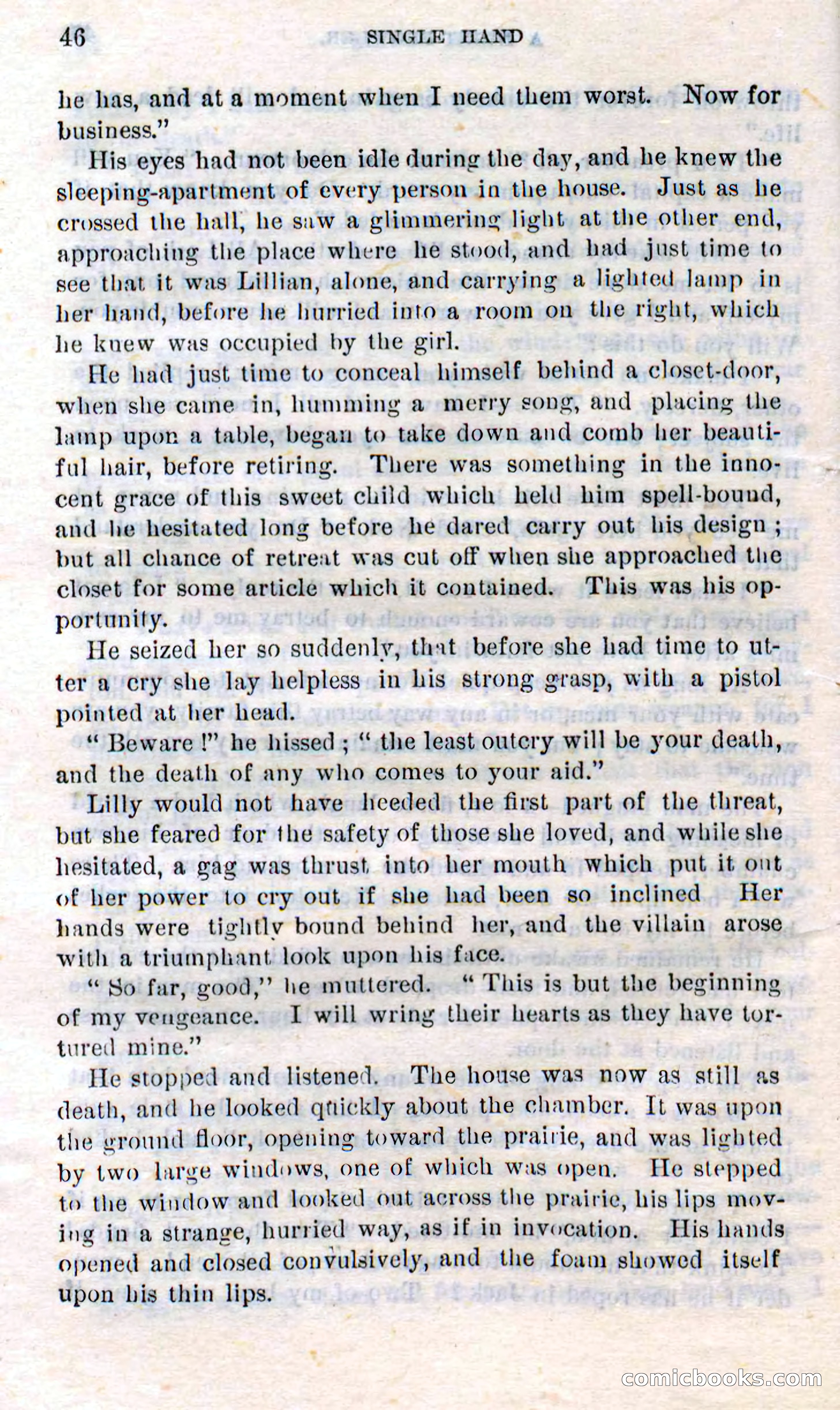 Beadle's Dime Novels No. 272: Single Hand — page 44 of 100