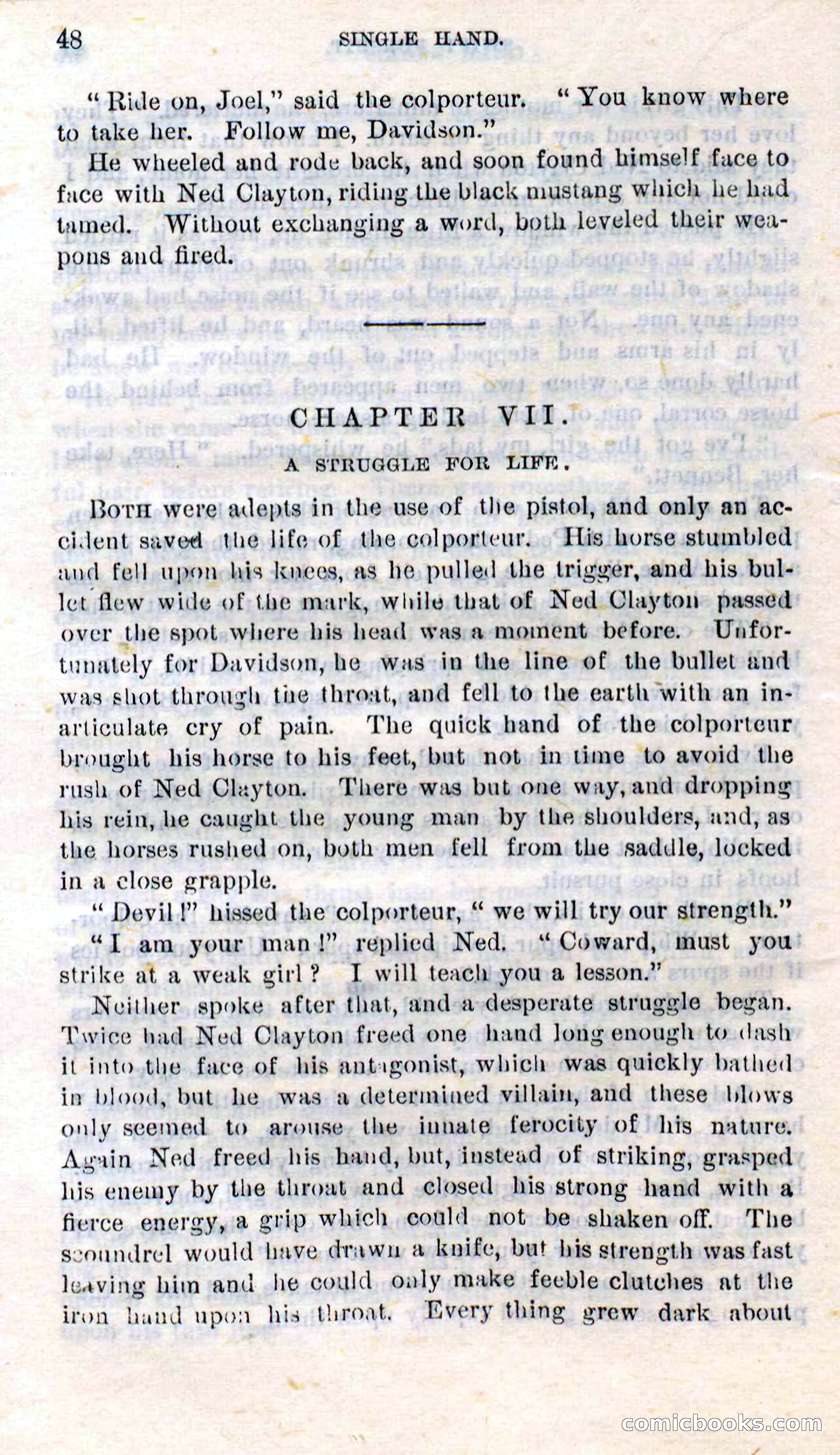 Beadle's Dime Novels No. 272: Single Hand — page 46 of 100