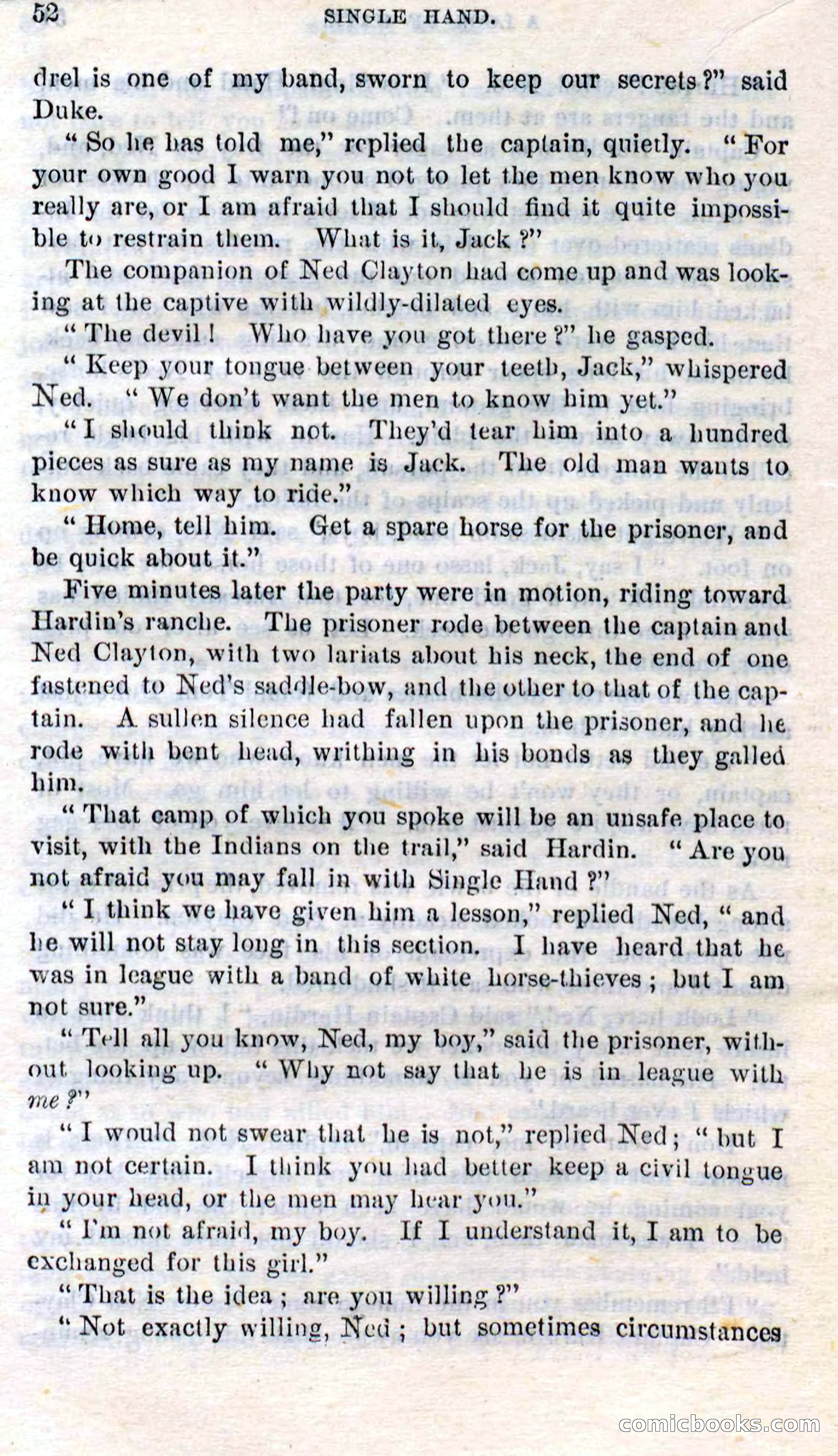 Beadle's Dime Novels No. 272: Single Hand — page 50 of 100