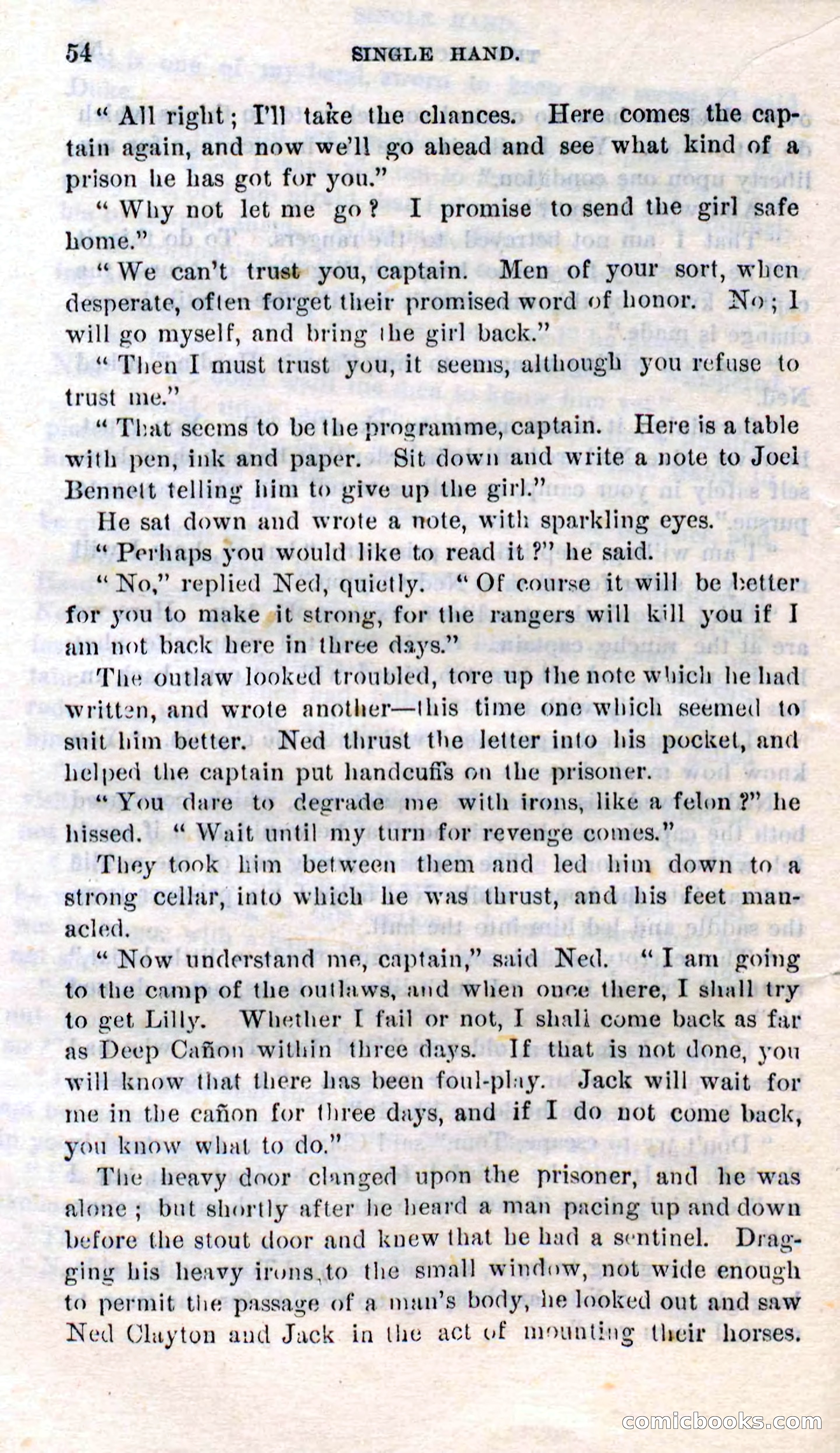 Beadle's Dime Novels No. 272: Single Hand — page 52 of 100